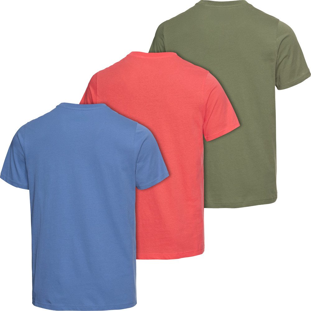 Kappa Kurzarmshirt aus 100% Baumwolle (Set, 3er-Pack) Für Damen und Herren