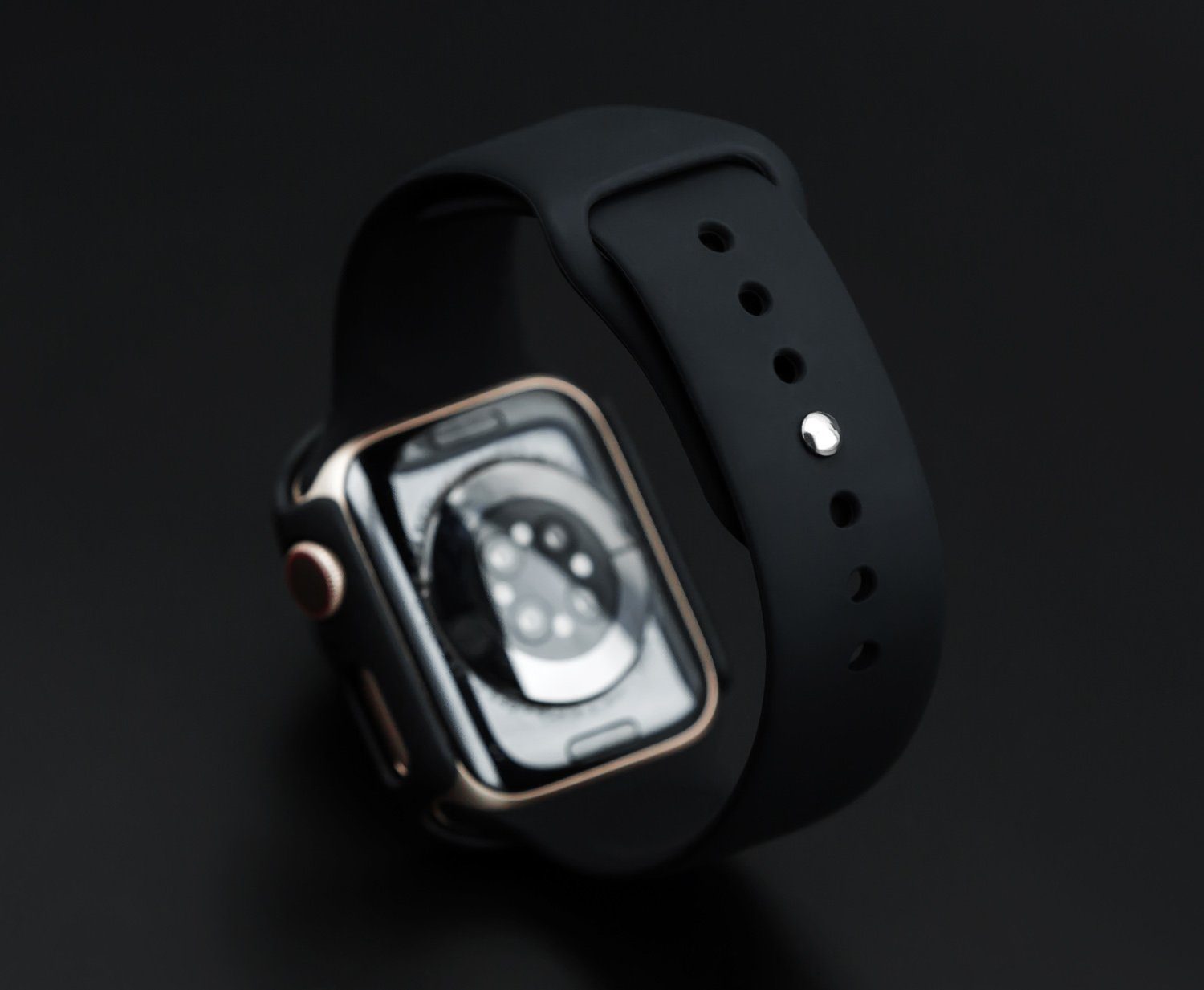 PRECORN Smartwatch-Armband Silikon Ersatzarmband in schwarz für Apple Watch 8/7/6/5/4/3/2/1/SE