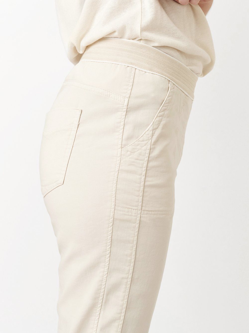 TONI 3/4-Hose Sue mit gestreiftem Bund