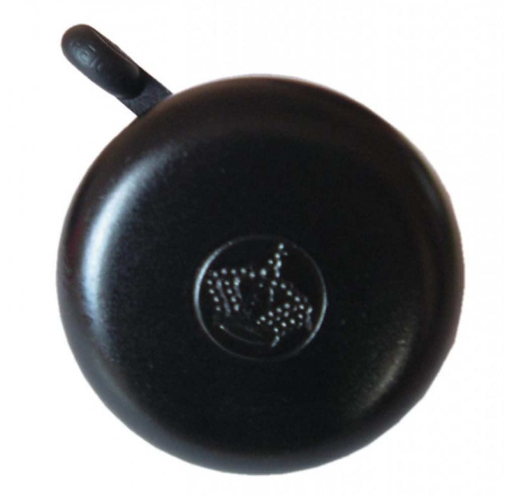 Reich Fahrradklingel Reich Fahrradklingel mit Krone Motiv schwarz Ø55mm auf SB-Karte