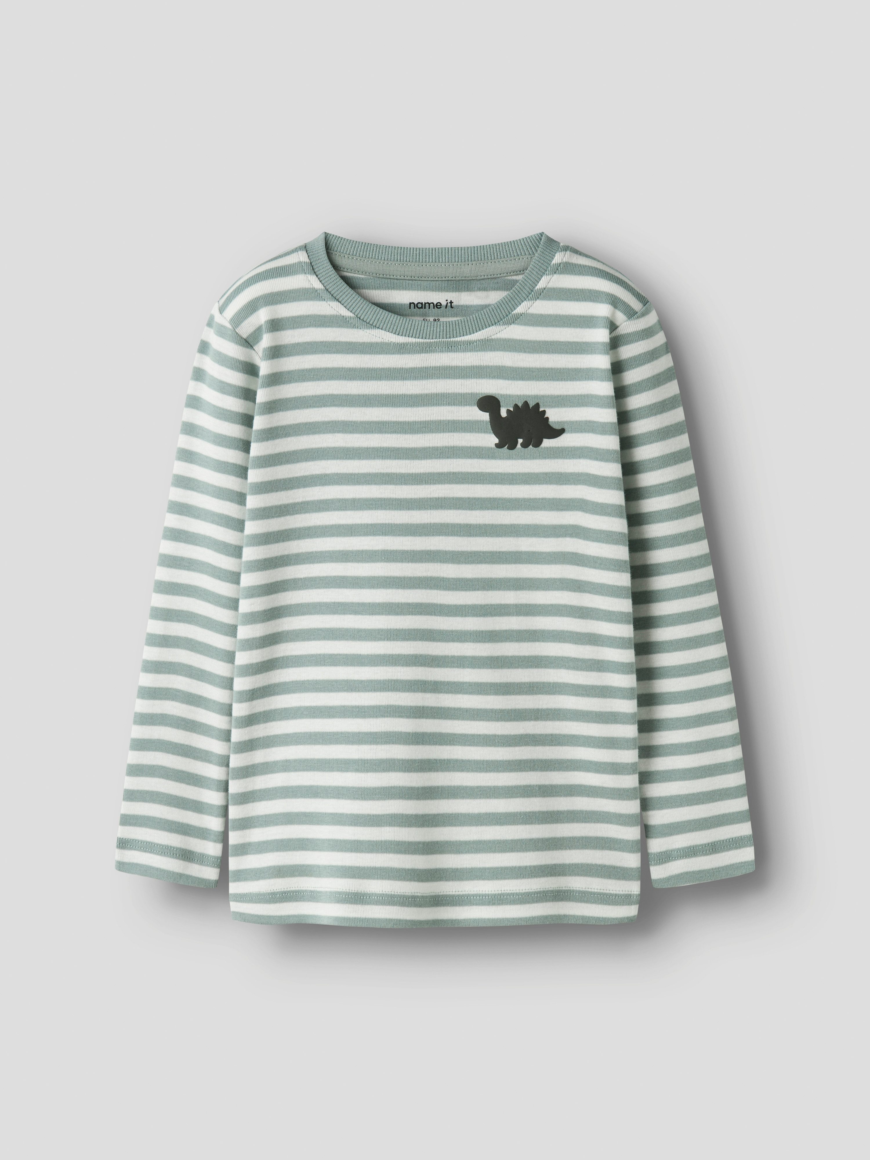Name It Langarmshirt NMMVILLY LS SLIM TOP NOOS Baumwolle, slim fit