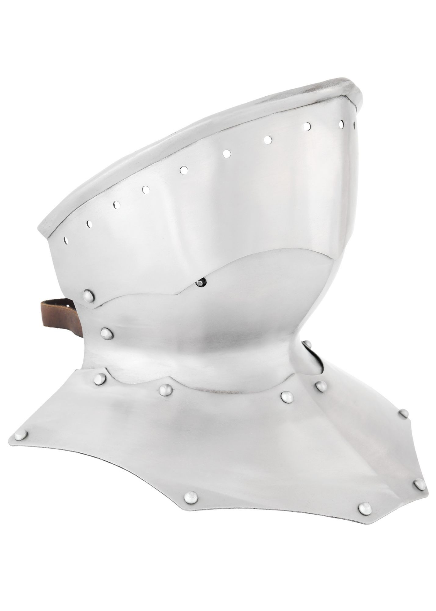 Ritter-Kostüm Gotische Halsberge, 1,2 mm Stahl