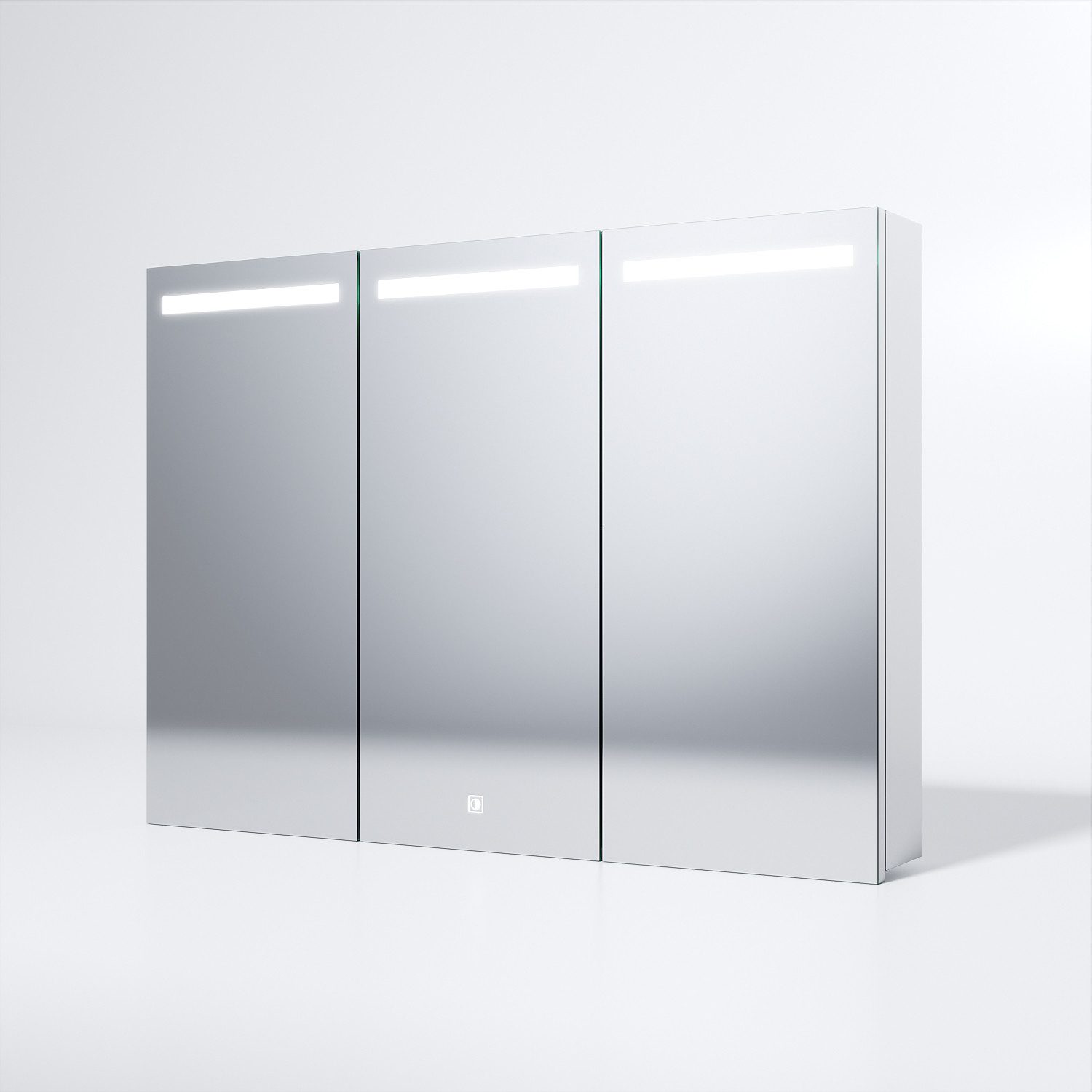 SONNI Spiegelschrank Spiegelschrank Bad mit Beleuchtung 90 x 65 cm Badpiege günstig online kaufen