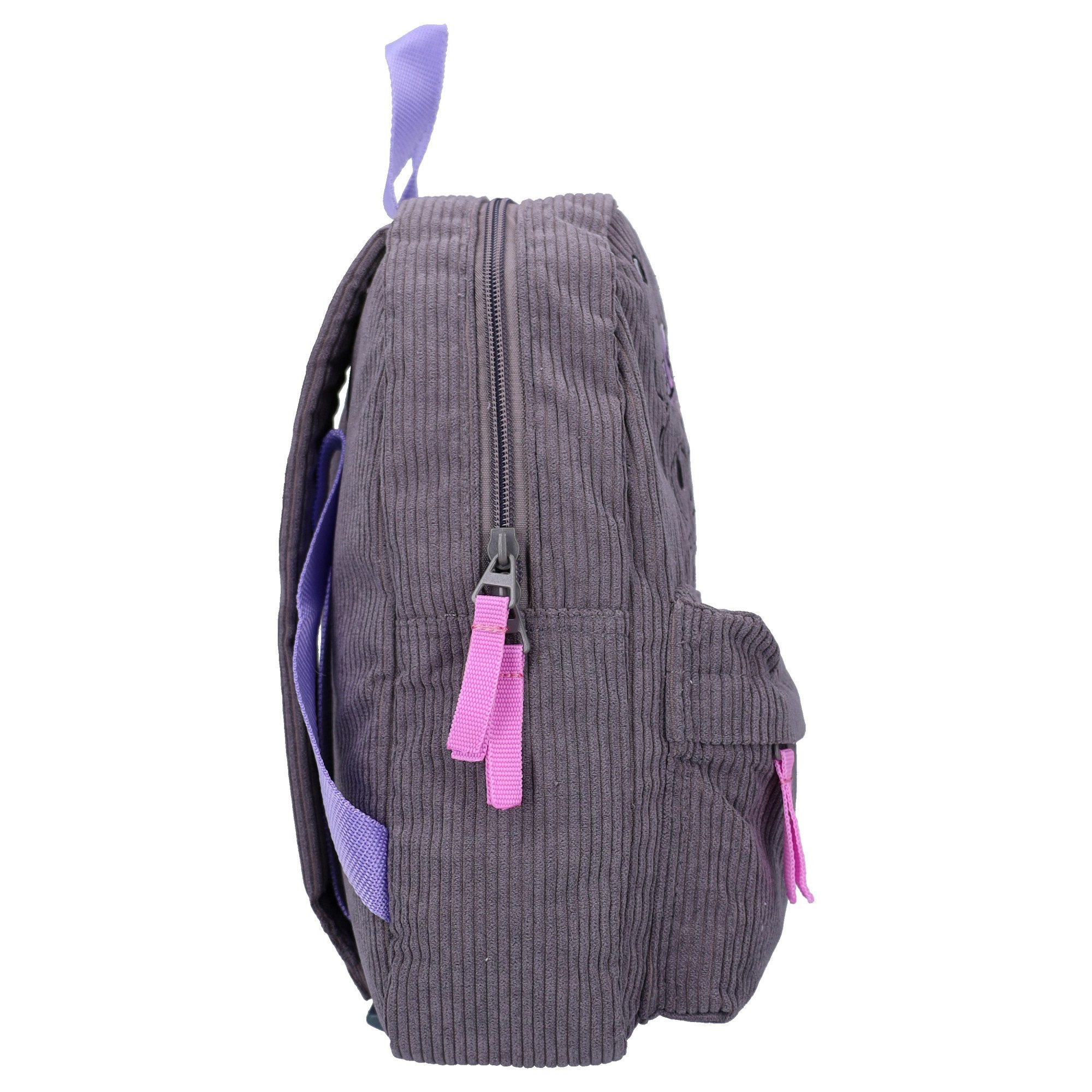 Hello Kitty Rucksack Kuromi Have a Nice Day Kinderrucksack mit Frontfach und Reißverschluss