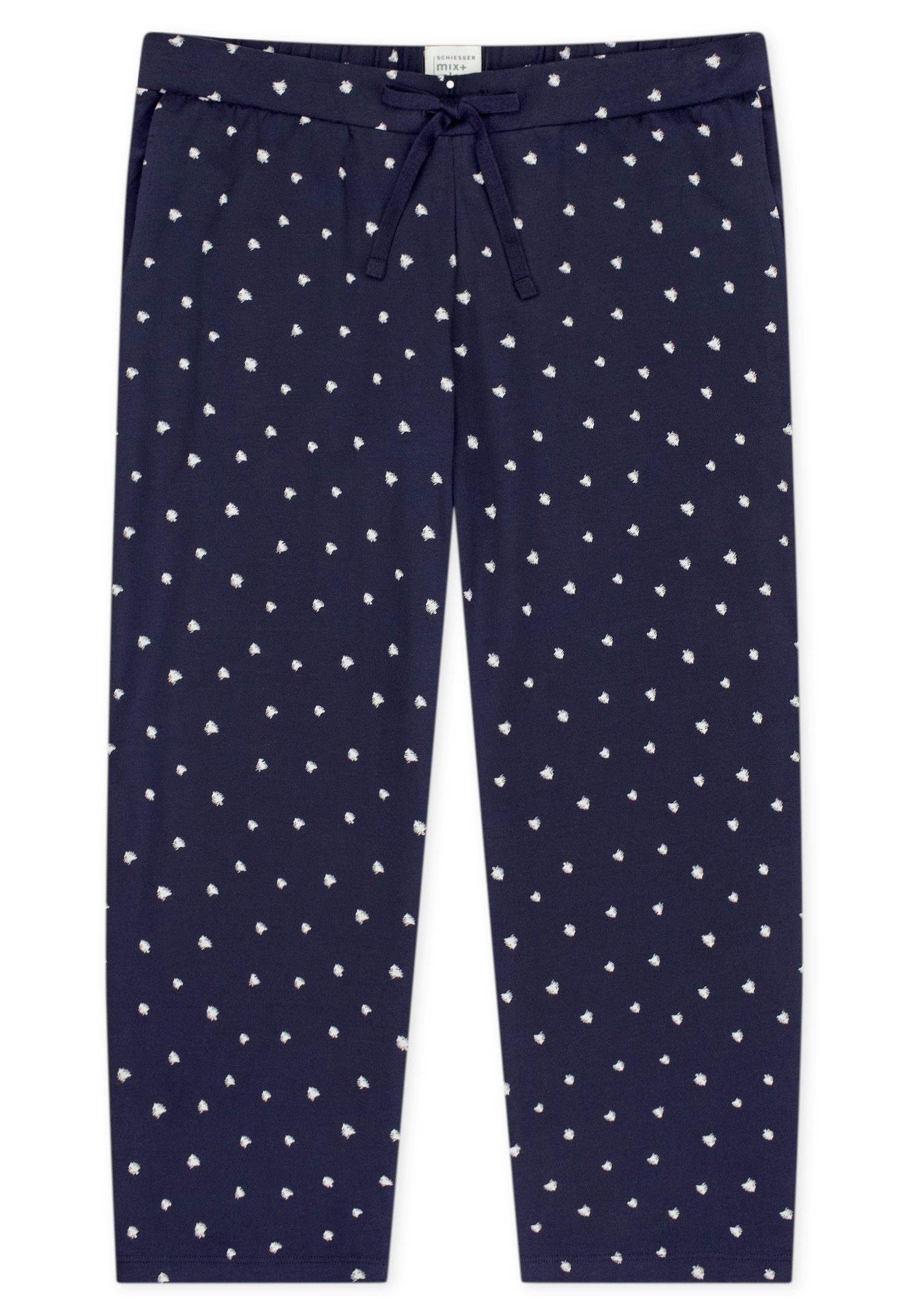 Schiesser 3/4-Hose Mix + Relax Cotton-Mix, Gummizug, Bindeband, seitliche Taschen