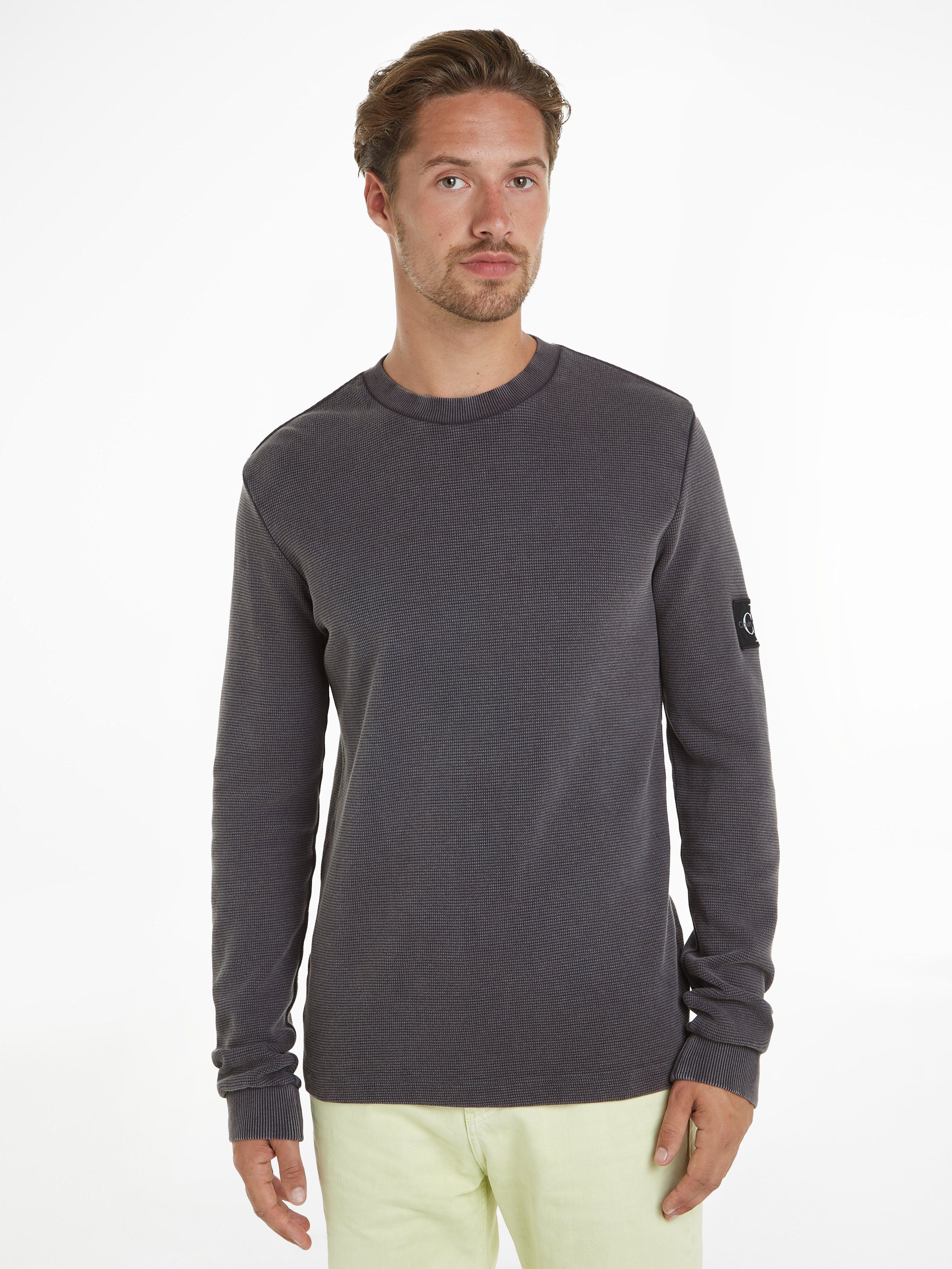 Calvin Klein Jeans Langarmshirt WASHED BADGE günstig online kaufen