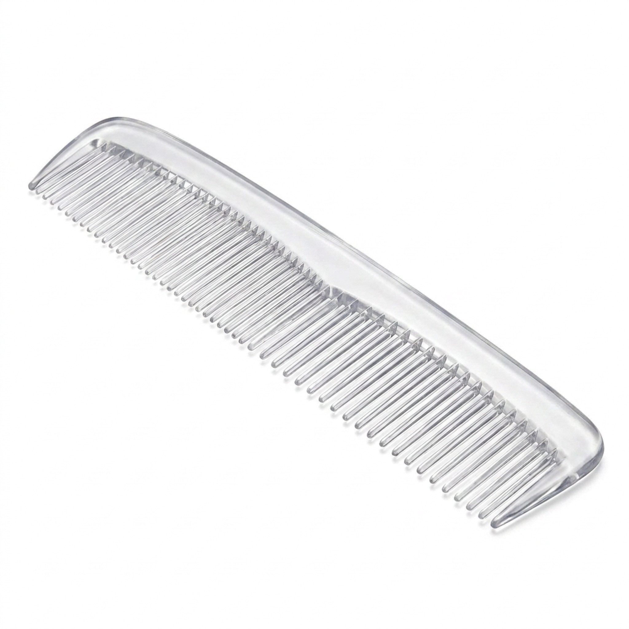 varivendo Haarkamm Kamm 12 cm, transparent 10 Stück, (Stück, 10 tlg., Kamm), Haarkamm Friseurkamm Bartkamm Taschenkamm