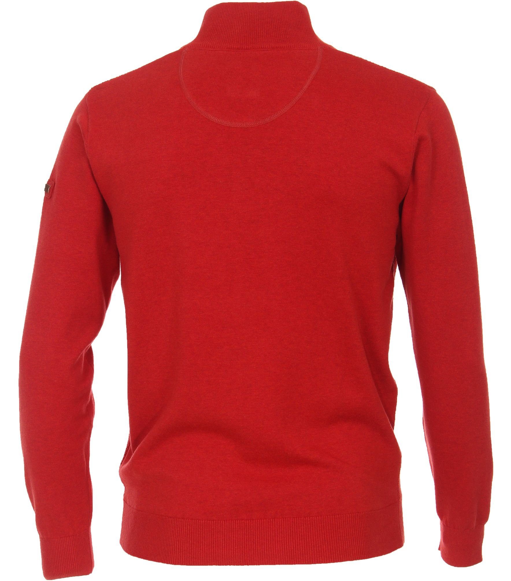 Rot Sweatshirt Redmond Reißverschluss (512) Troyer