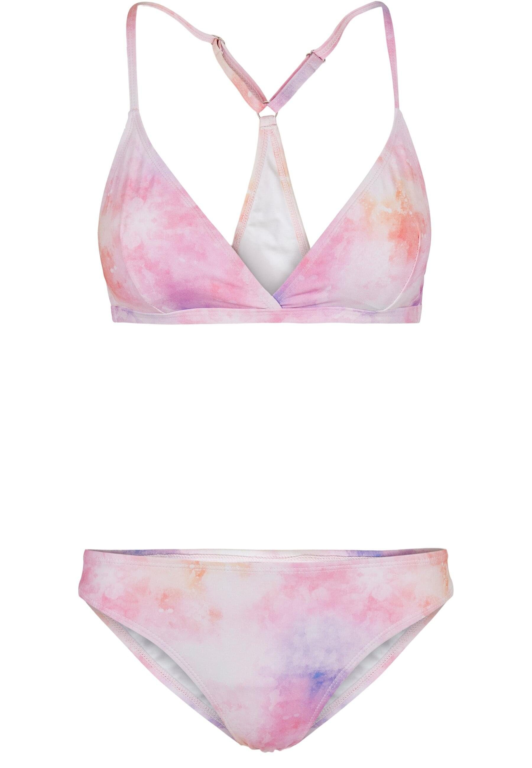 URBAN CLASSICS Bügel-Bikini Urban Classics Damen Ladies Tie Dye Triangle Back Bikini