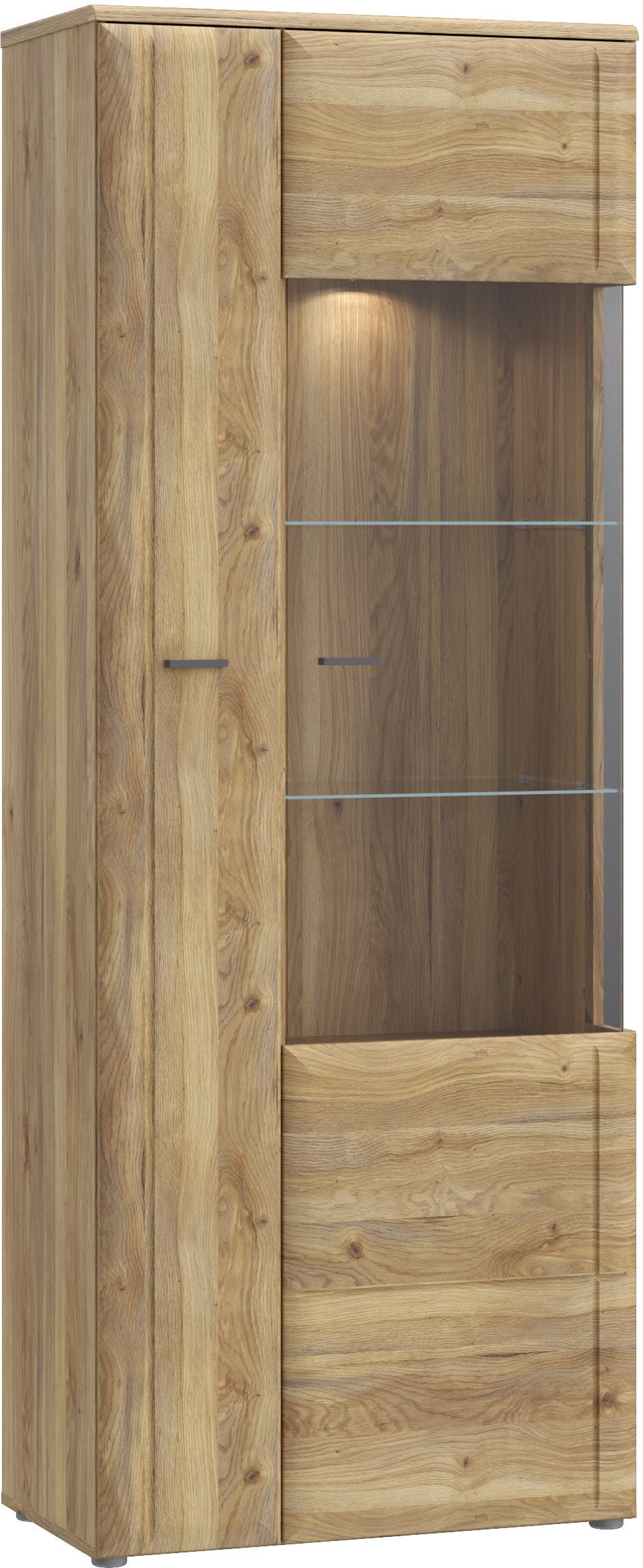 FORTE Vitrine "Akinori", (B/H/T 75,1/197,6/41,8 cm), Highboardvitrine, Glas günstig online kaufen