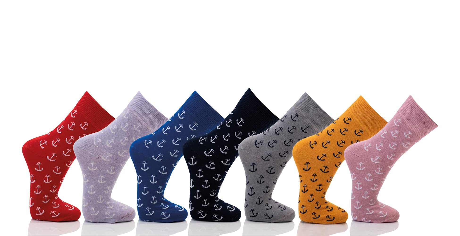 HomeOfSocks Socken Maritime Baumwoll Socken mit Anker Motiv Weiche Maritime Baumwollsocken Kuscheliger Passform komfort
