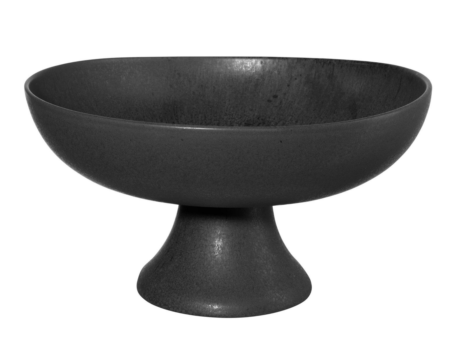 ASA SELECTION Obstschale Selection Grande Obstschale auf Fuß black iron 33cm, Steingut, (Schalen), Geschirr