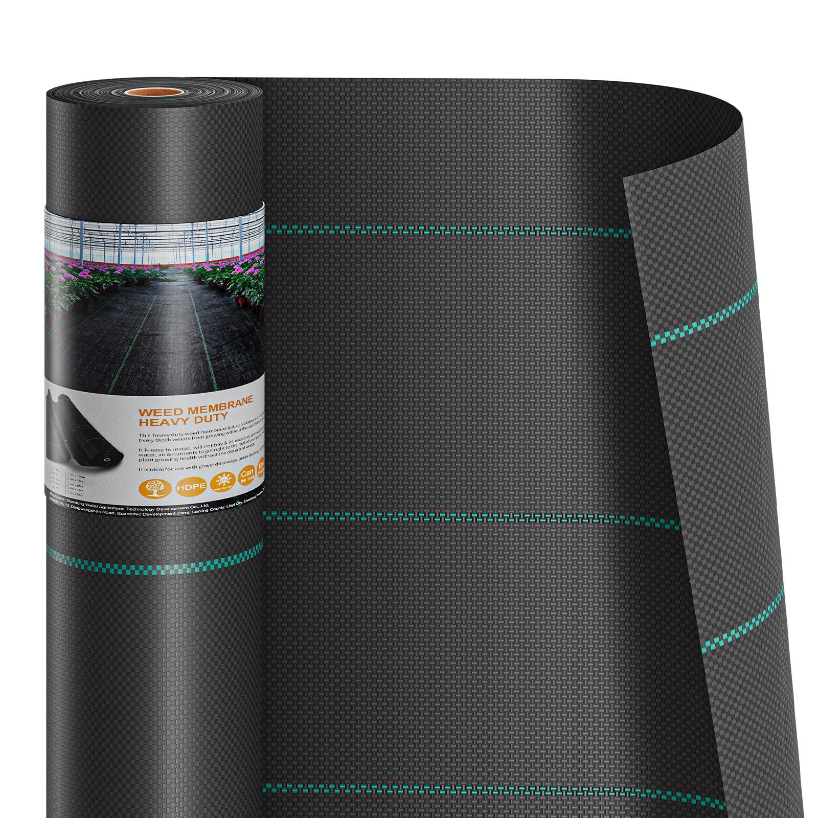 Dripex Unkrautvlies Unkrautvlies Gartenvlies 90g/m² Unkrautfolie Wasserdurchlässig, 3mx10m=30m² Rolle