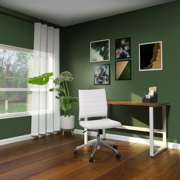 hjh OFFICE Drehstuhl Profi Bürostuhl TRISHA Kunstleder ohne Armlehnen (1 St), Schreibtischstuhl ergonomisch