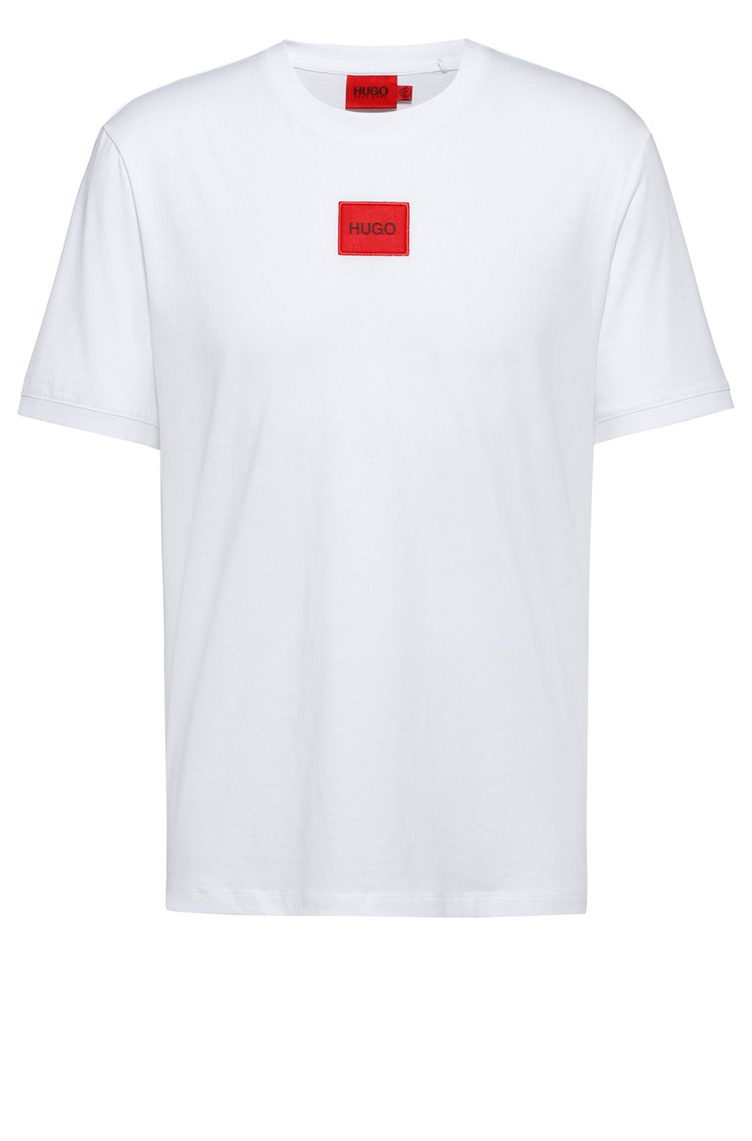 HUGO T-Shirt Diragolino (1-tlg) Weiß (100)