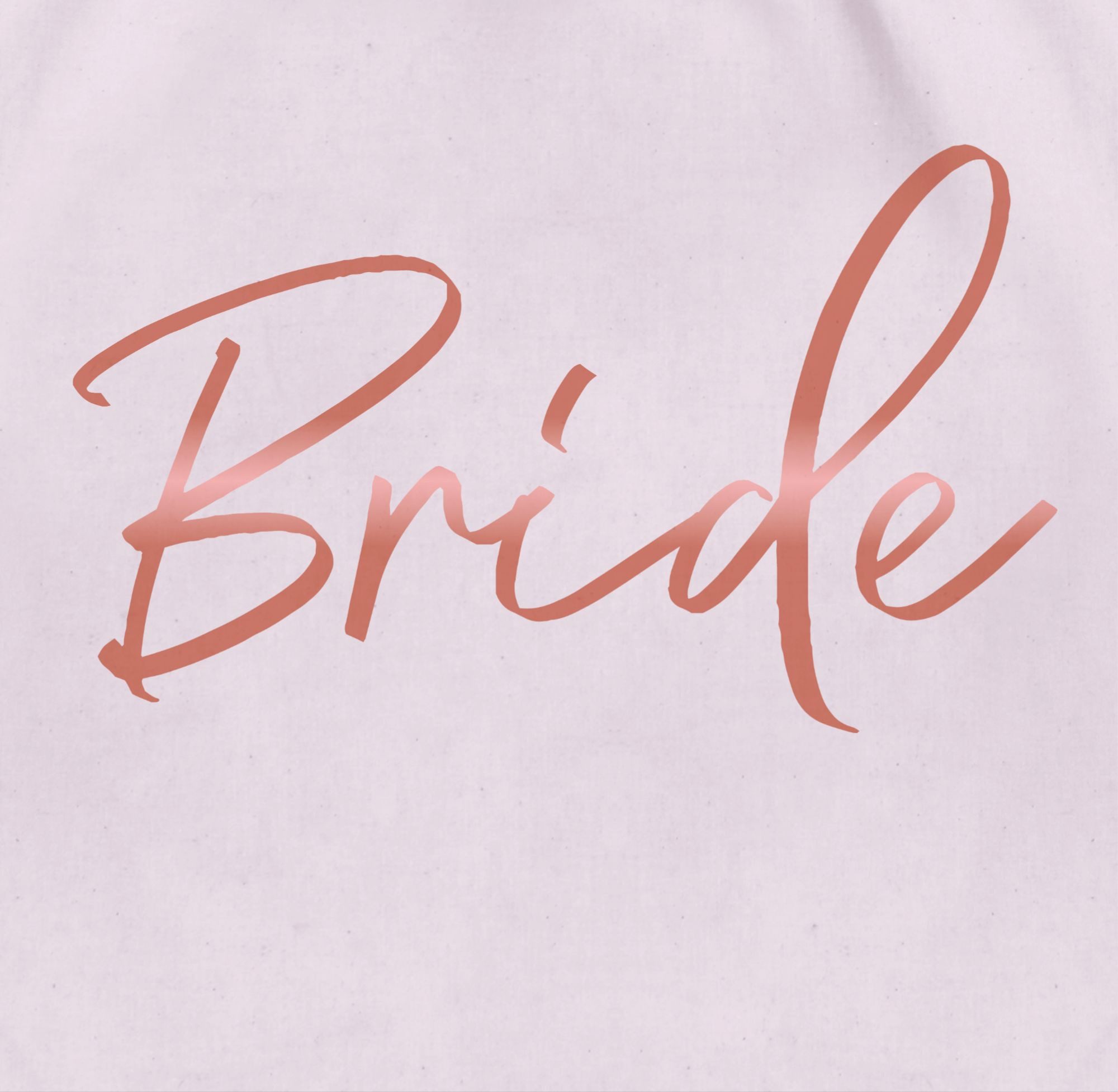 Shirtracer Turnbeutel Bride Rose Gold, JGA Junggesellenabschied Frauen