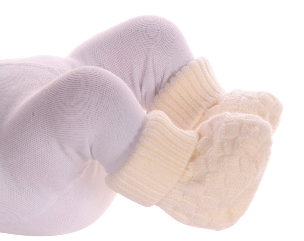 Füßlinge Baby Strickschuhe Socken Stricksocken Erstlingssocken booties