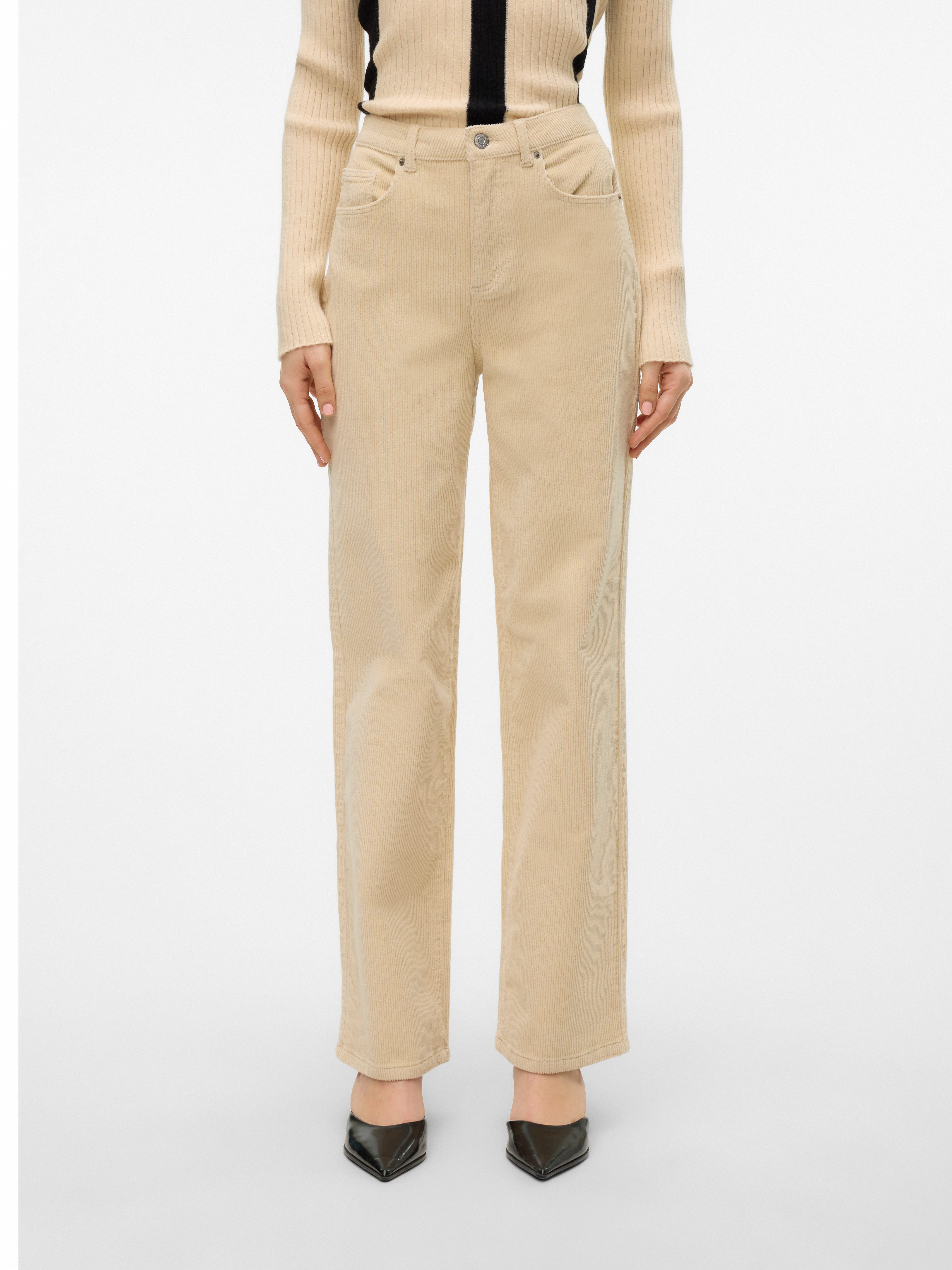 Vero Moda Cordhose VMTESSA HR WIDE CORDUROY PANTS GA NOOS günstig online kaufen