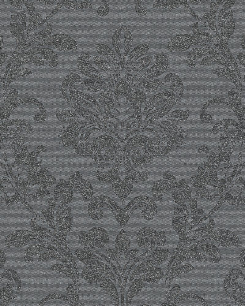Marburg Vliestapete Floral Royal Schwarz-Silber 10,05 m x 0,53 m FSC® günstig online kaufen
