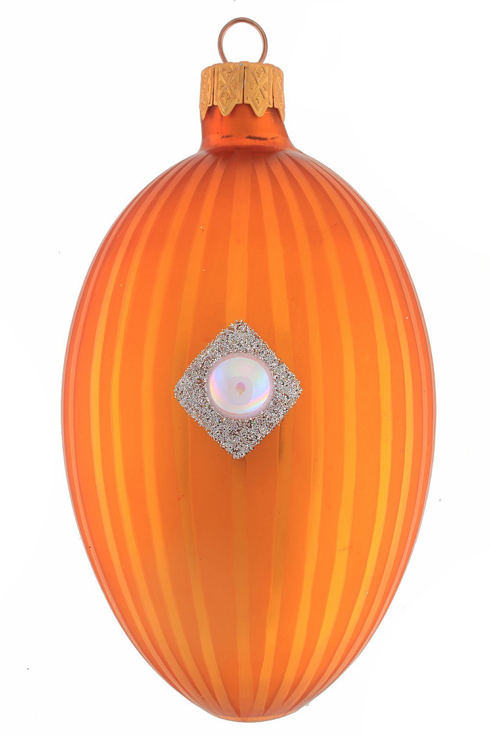 Hamburger Weihnachtskontor Osterei Goldiges Osterei (Set), mundgeblasen - handdekoriert