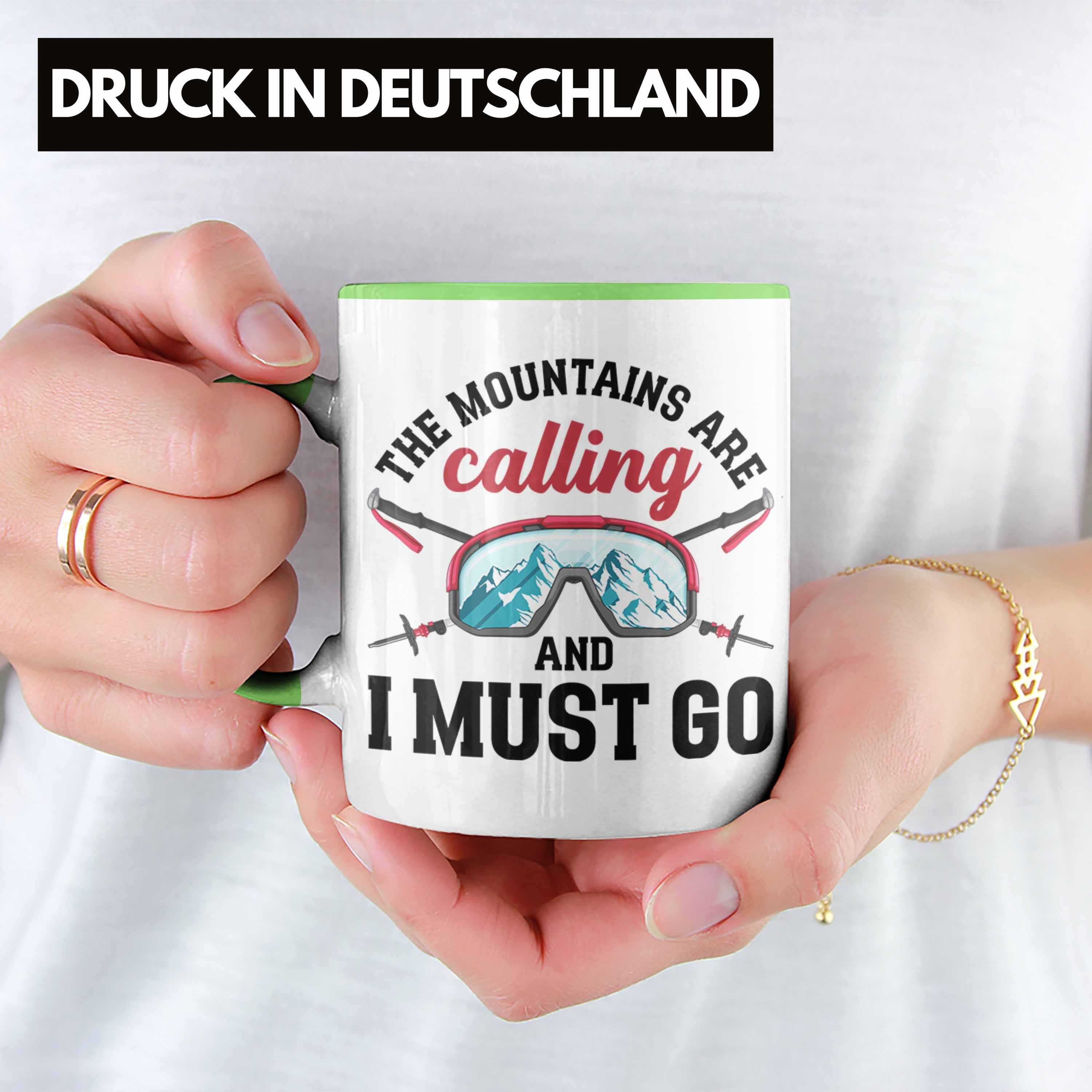 Are Lustiger Geschenk Kaffeebecher Trendation Wander - The Tasse Mountains Kaffeetasse Sprüche Tasse Calling Grün Trendation Outdoor