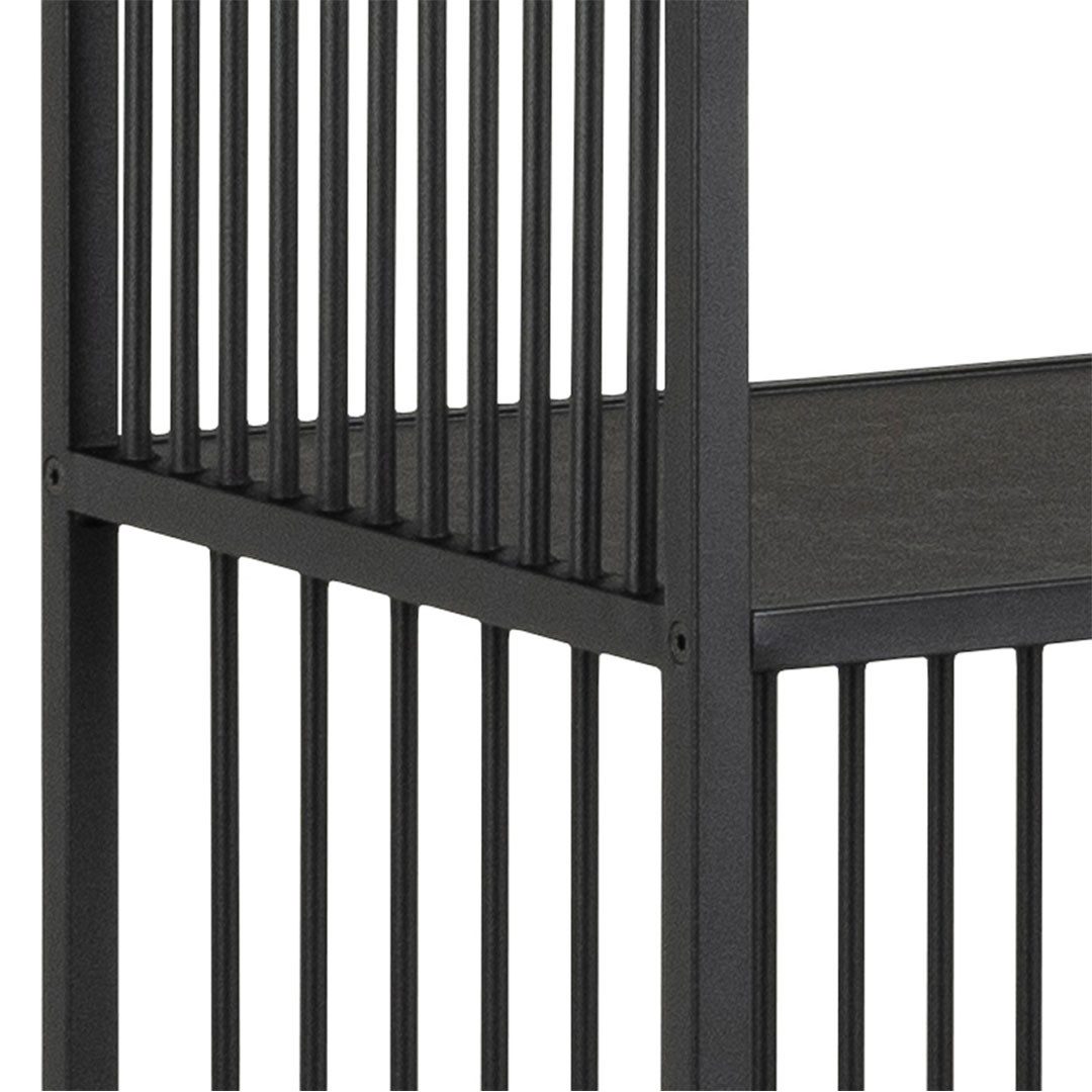 ebuy24 Regal Strington Regal 5 Ablagen schwarz.
