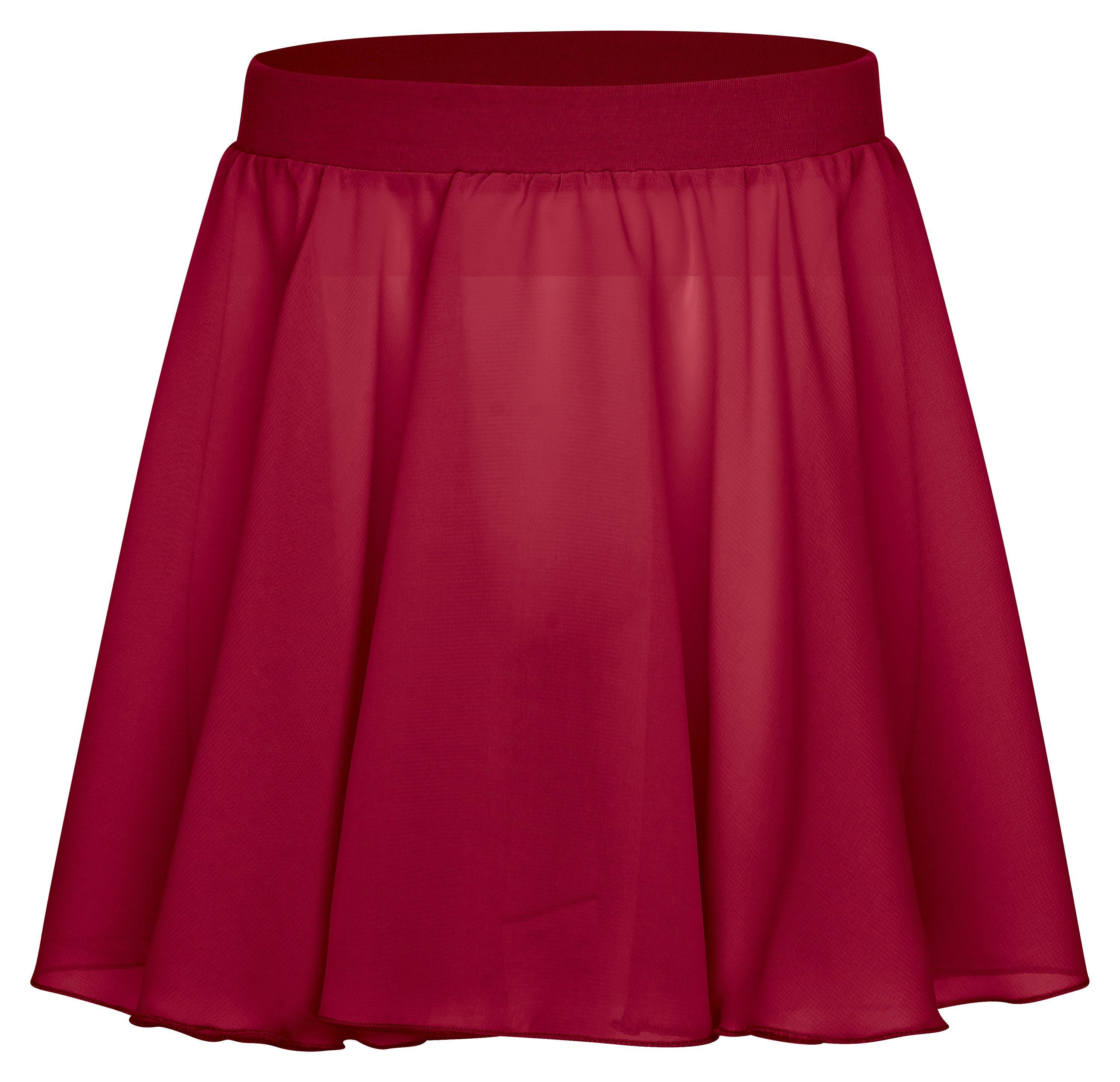 tanzmuster Schlupfrock Damen Ballettrock Eva aus Chiffon Tanzrock zum Reinschlüpfen