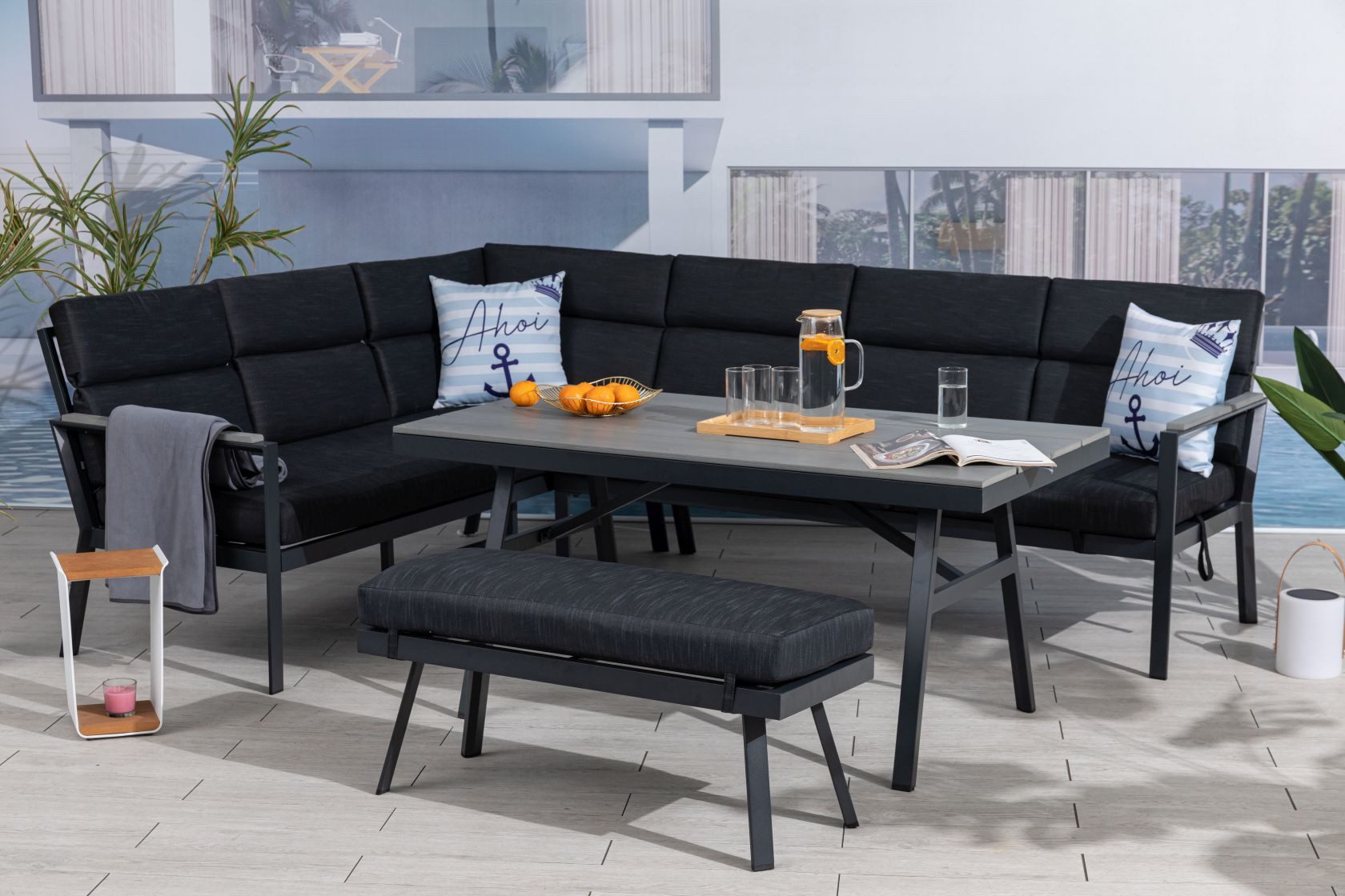 Gardissimo Gartenlounge-Set Nara links / Gartenmöbelset günstig online kaufen