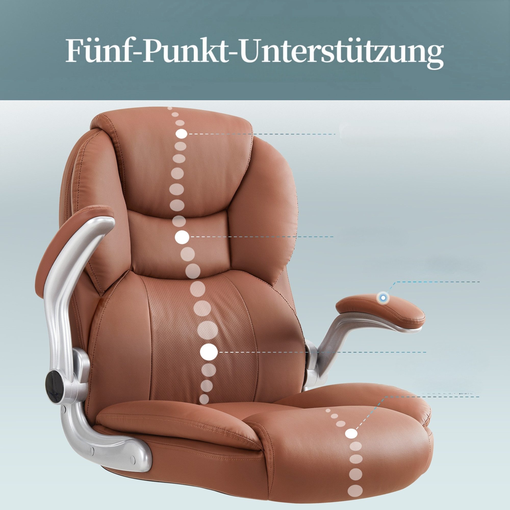 IWMH Chefsessel Ergonomischer Bürostuhl, Höhenverstellbar Schreibtischstuhl günstig online kaufen