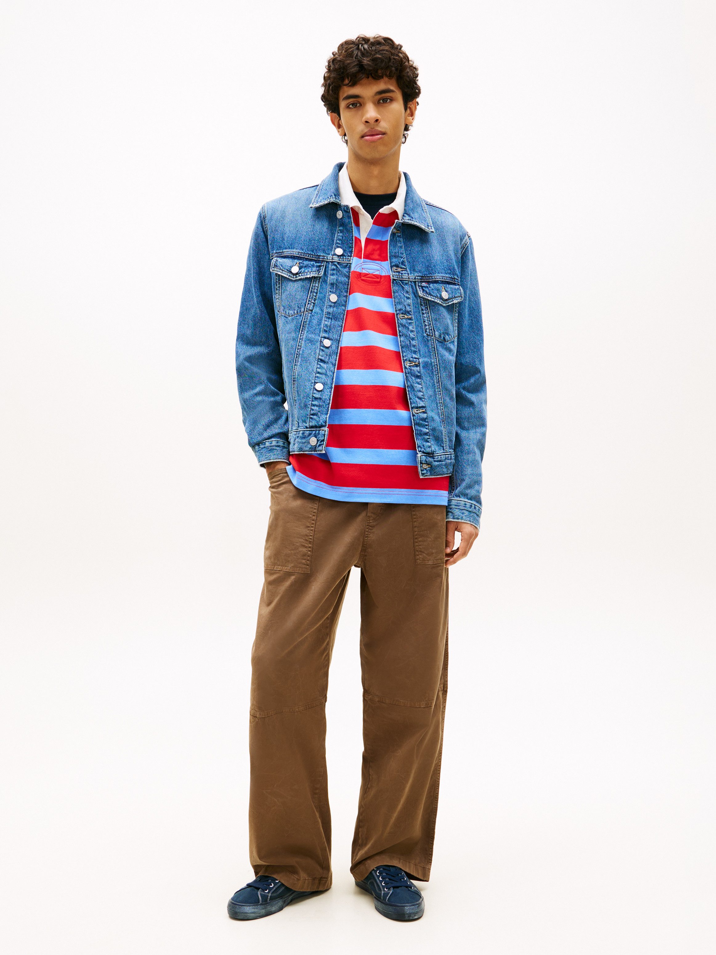 Tommy Jeans Jeansjacke RYAN REGULAR JACKET Regular fit mit Taschen