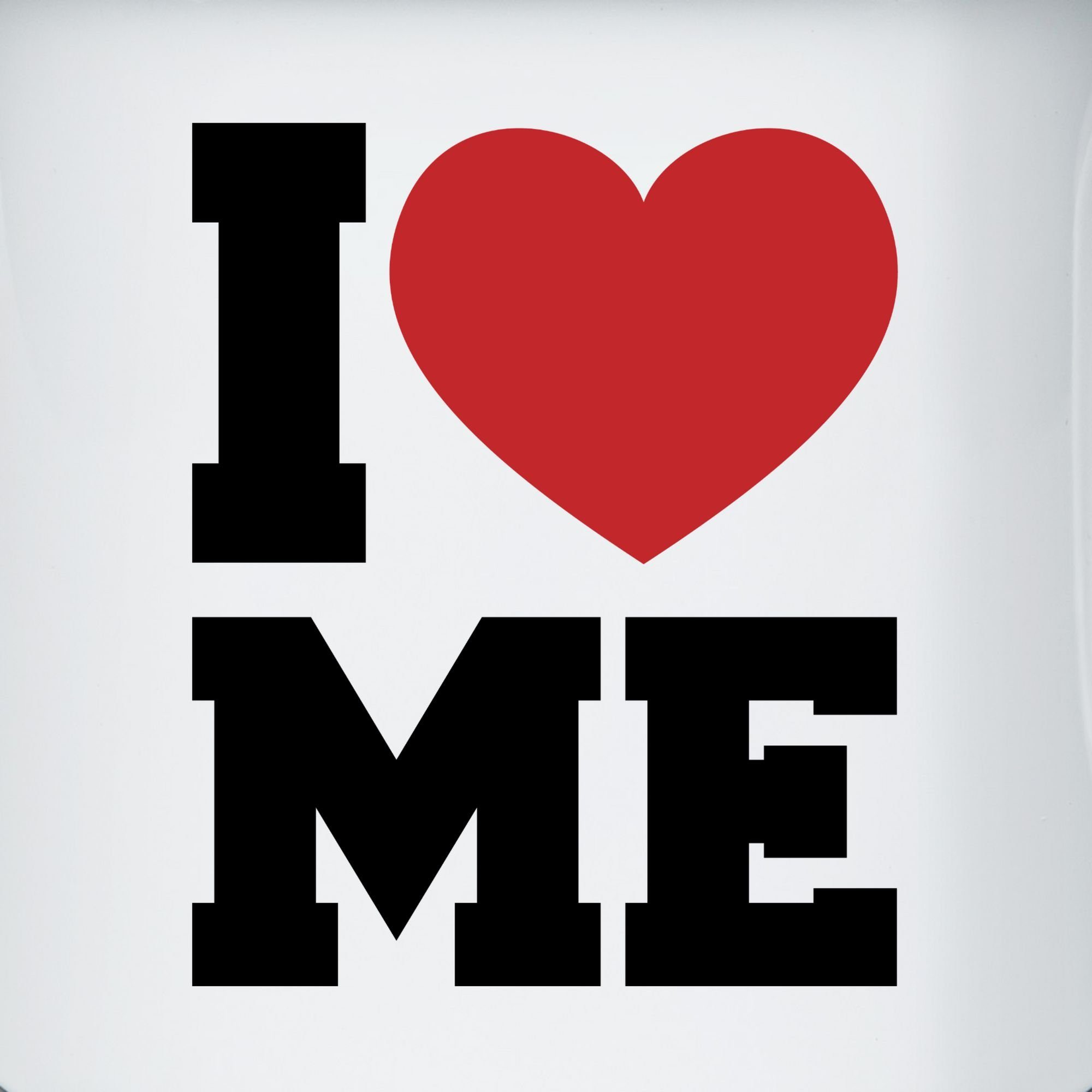 Narzissmus Weiß Selbstverliebt love me Shirtracer Tasse Statement Blau Ich 2 - I liebe Stahlblech, mich,