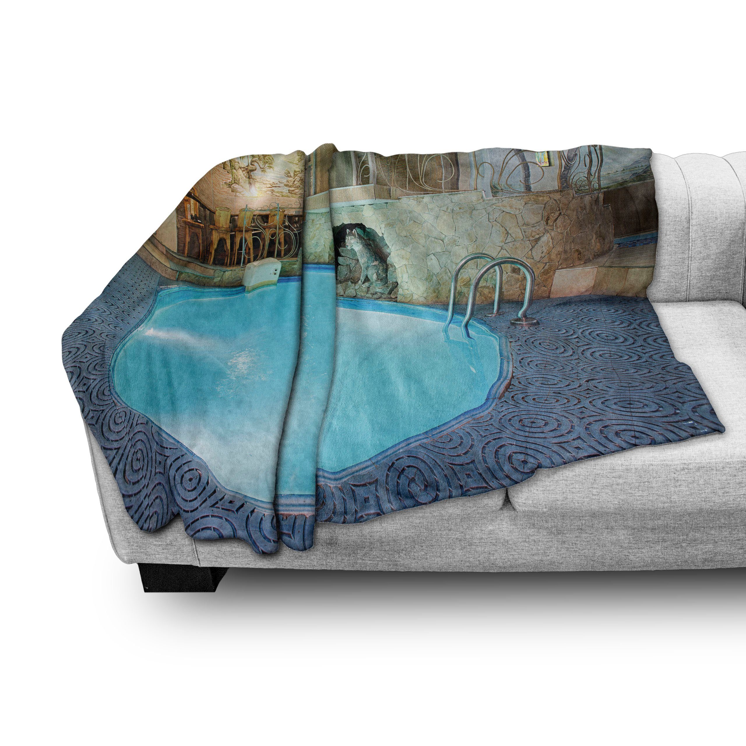 Innen- Spa Abakuhaus, Wohndecke Resort Relaxing Schwimmbad den Plüsch für und Außenbereich, Gemütlicher