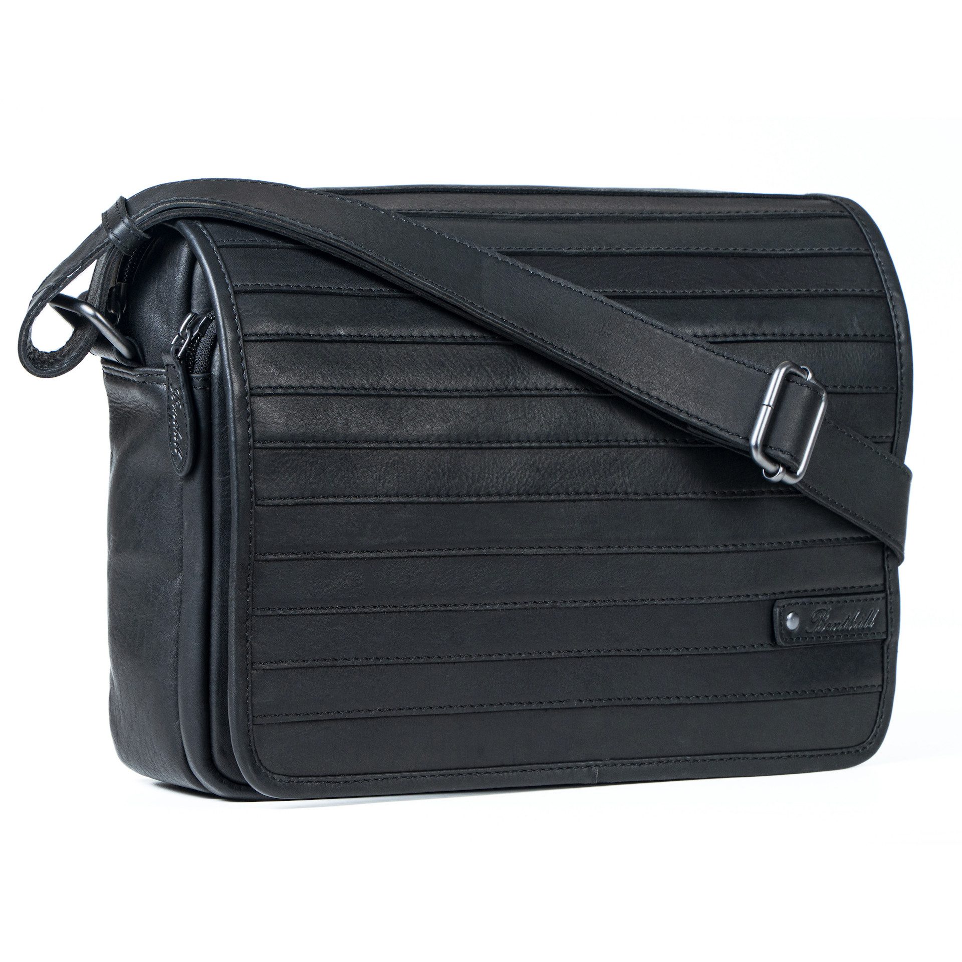 Benthill Messenger Bag Herren Umhängetasche Echt Leder Messenger Vintage Schultertasche, Reißverschlussfach