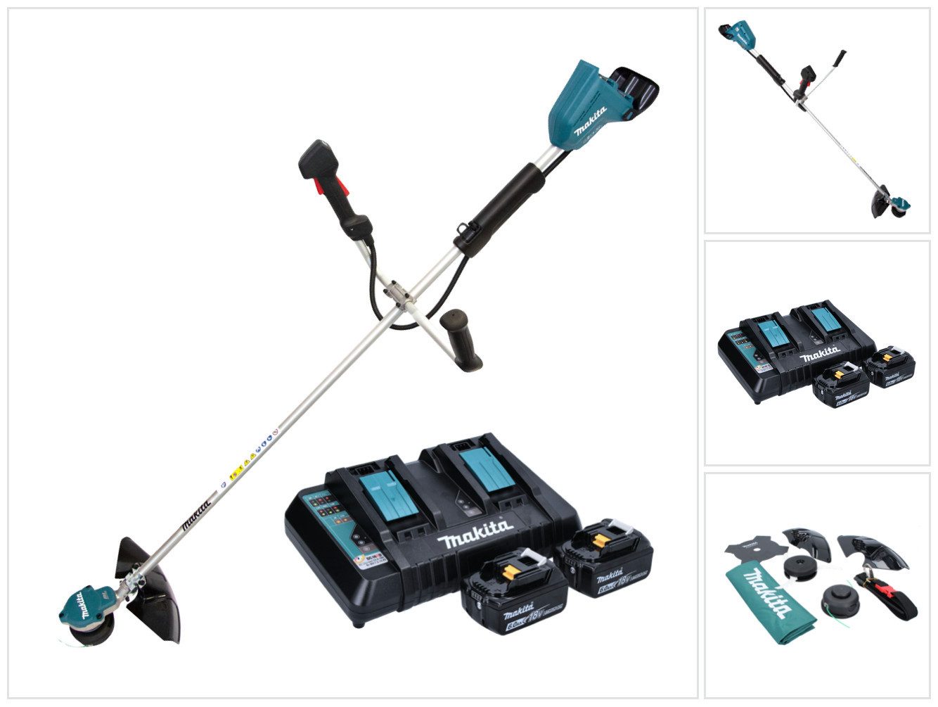 Makita Akku-Rasentrimmer DUR 368 APG 36 V (2 x 18 V) Zweihandgriff Brushless