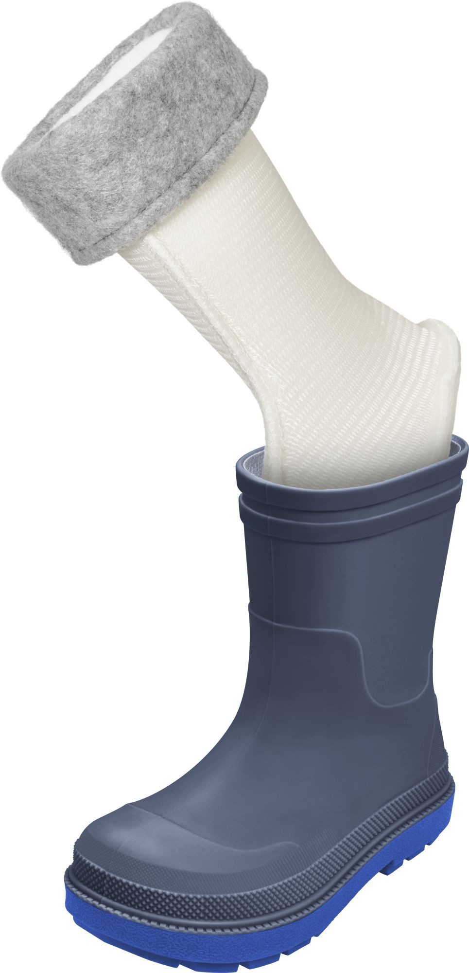 Playshoes Gummistiefel Fleece-Stiefel-Socke, Farbe: weiss, Größe: günstig online kaufen