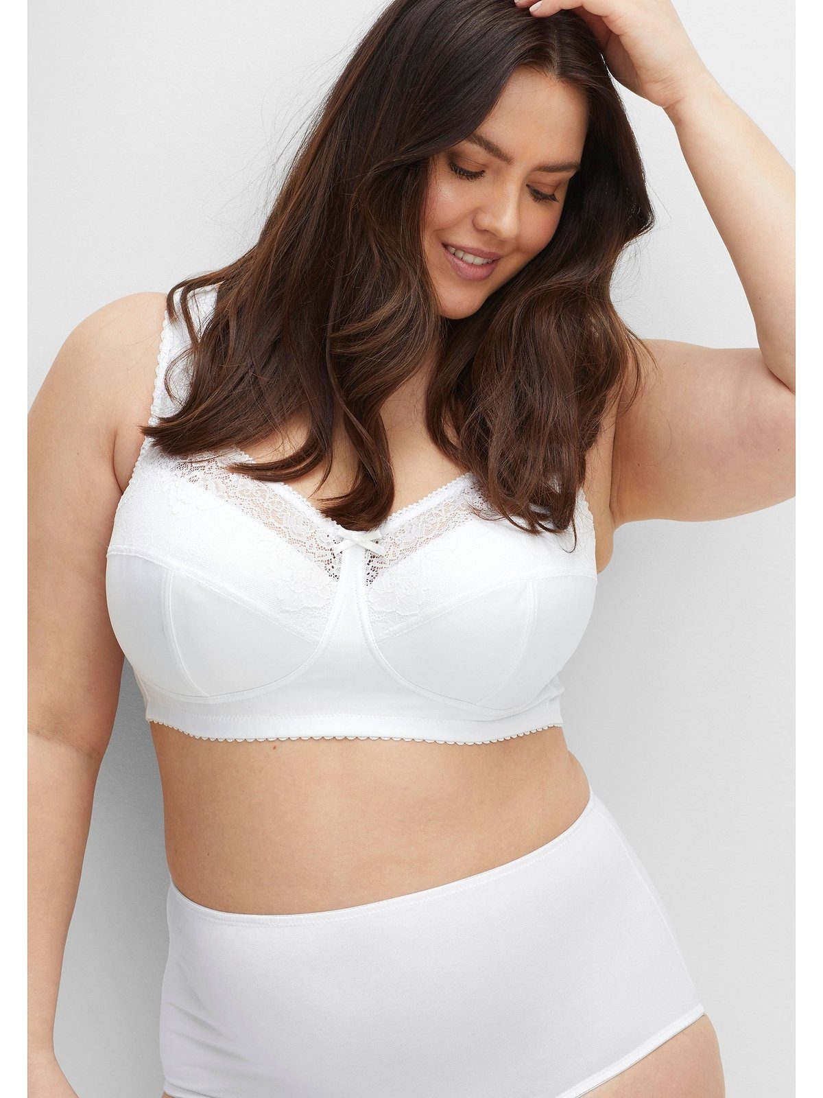 Sheego Entlastungs-BH Große Größen ohne Bügel, mit zarter Spitze