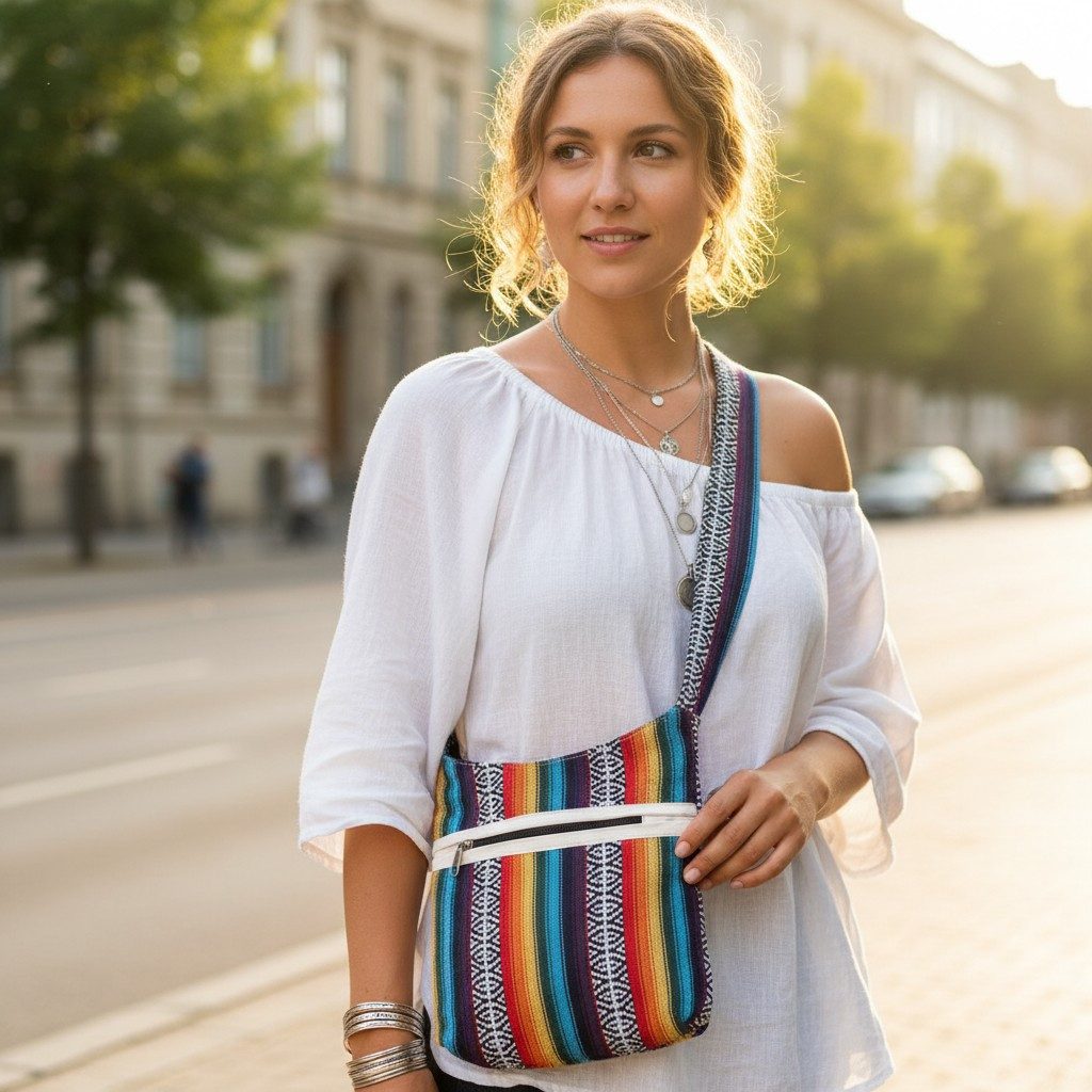 Guru-Shop Schultertasche Kleiner Schulterbeutel, Boho Schultertasche,.. günstig online kaufen