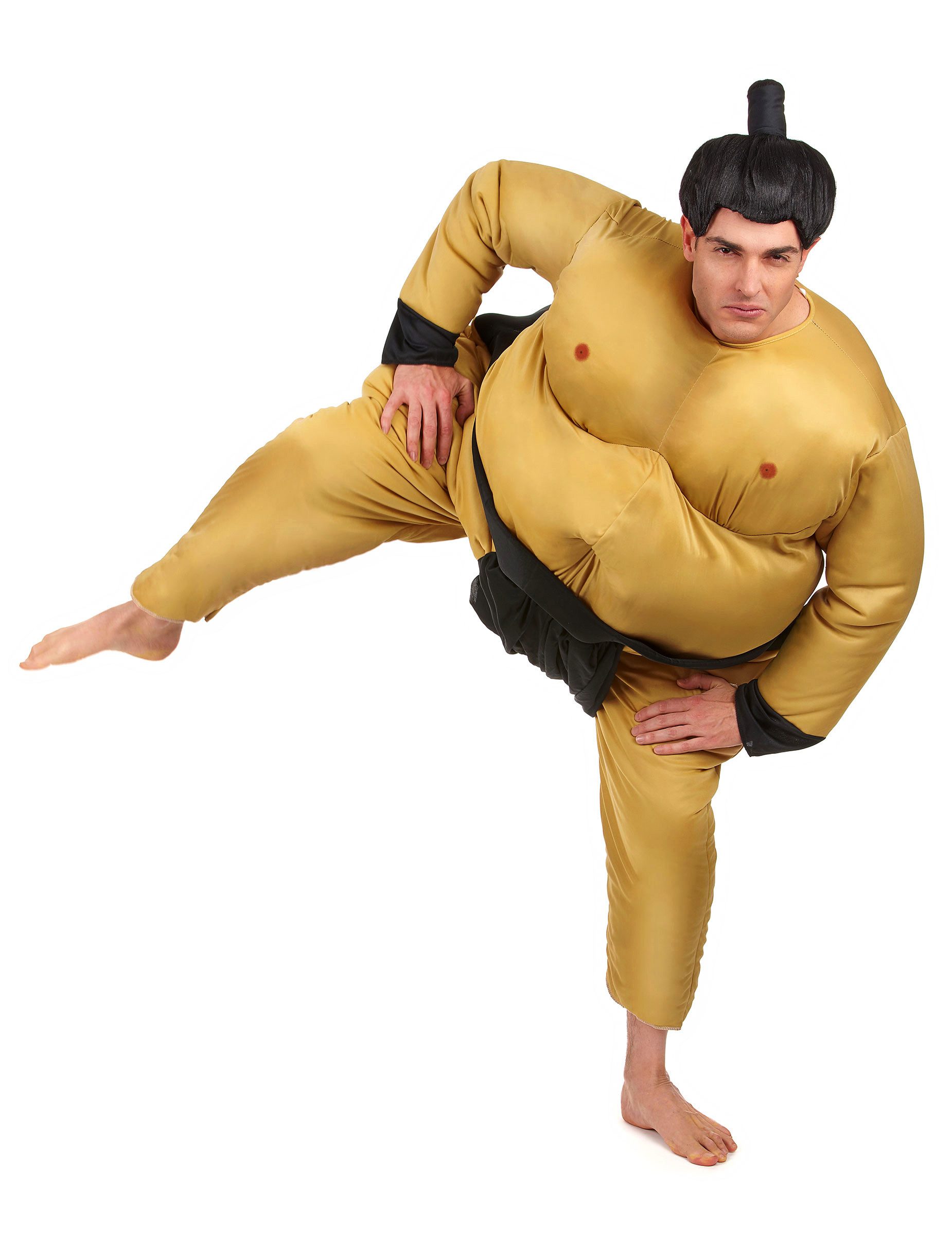 Kostüm Sumoringer-Kostüm Jumpsuit haut-schwarz