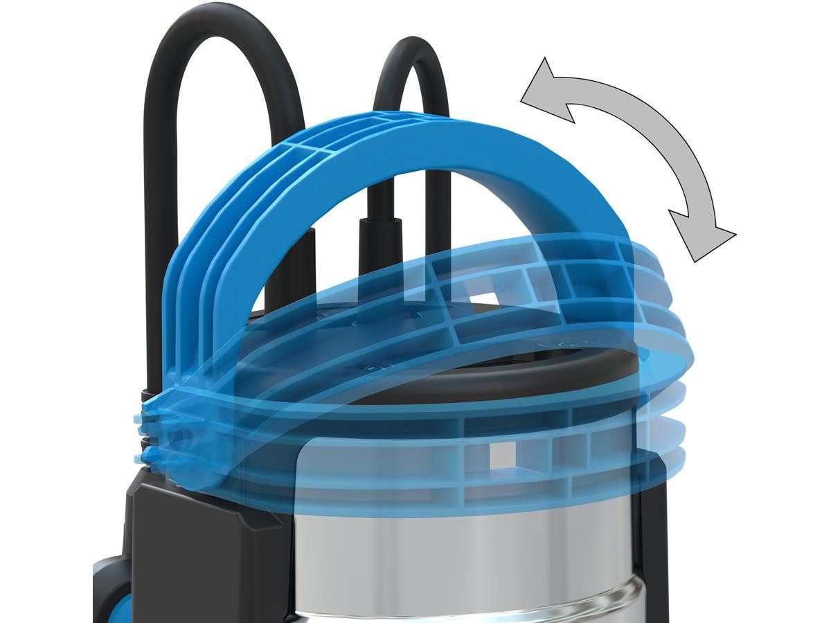 Güde Gartenpumpe GS 750.1 2in1, 750 W, 16.500 l/h max Födermenge, 9 m ma. Förderhöhe