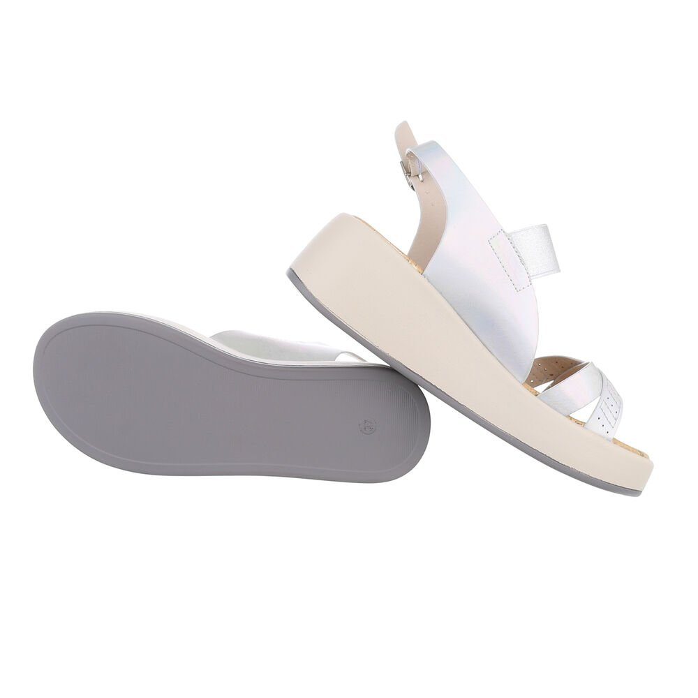 Ital-Design Damen Freizeit Plateausandaletten Keilabsatz/Wedge Keilsandalet günstig online kaufen