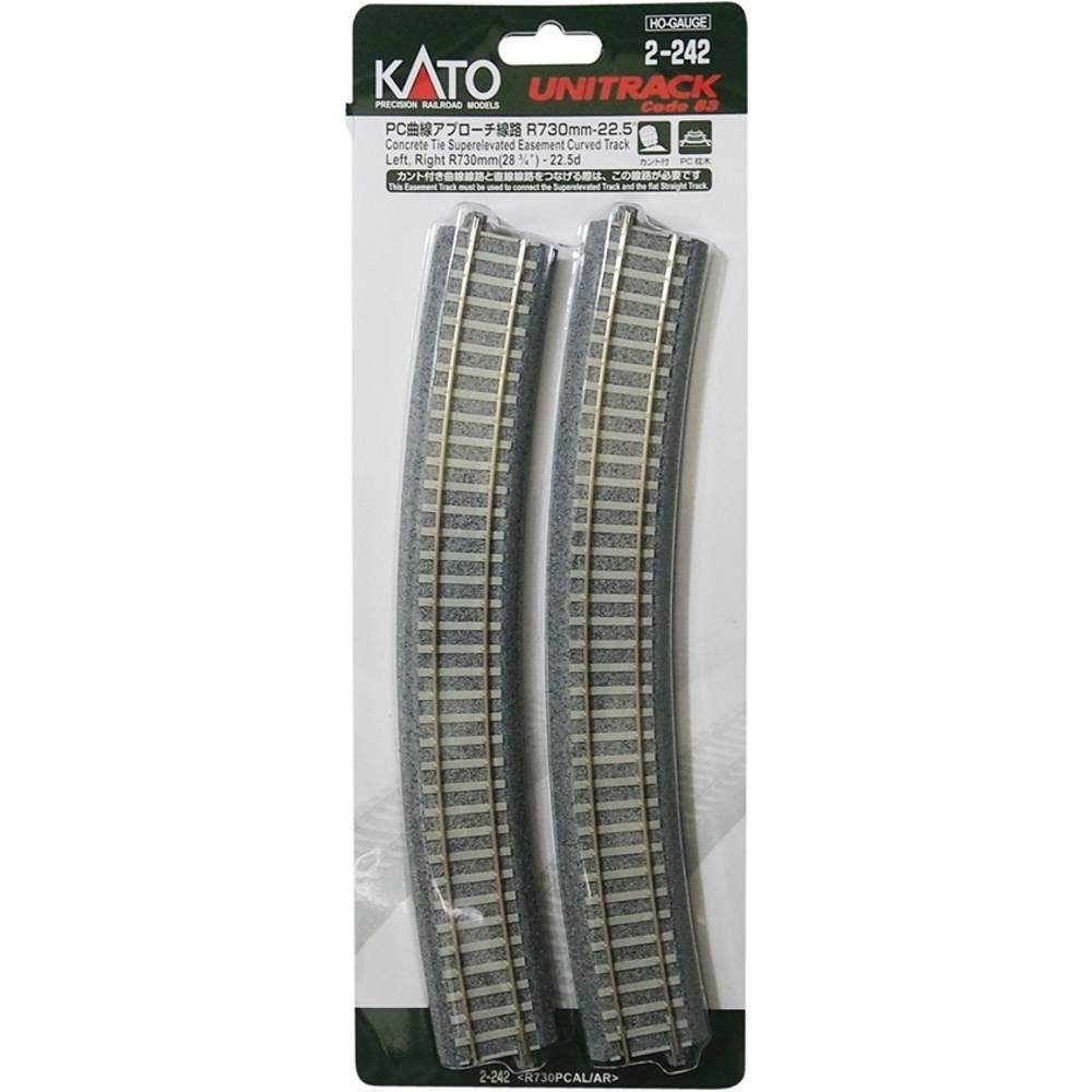 Modelleisenbahn-Set H0 2er-Set Gebogenes Gleis, Beton