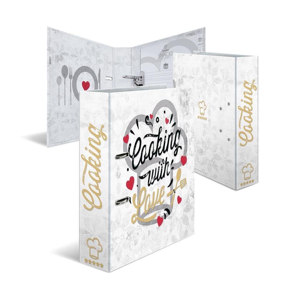 HERMA Notizbuch Rezeptordner zum Selberschreiben A4 "Cooking with love"