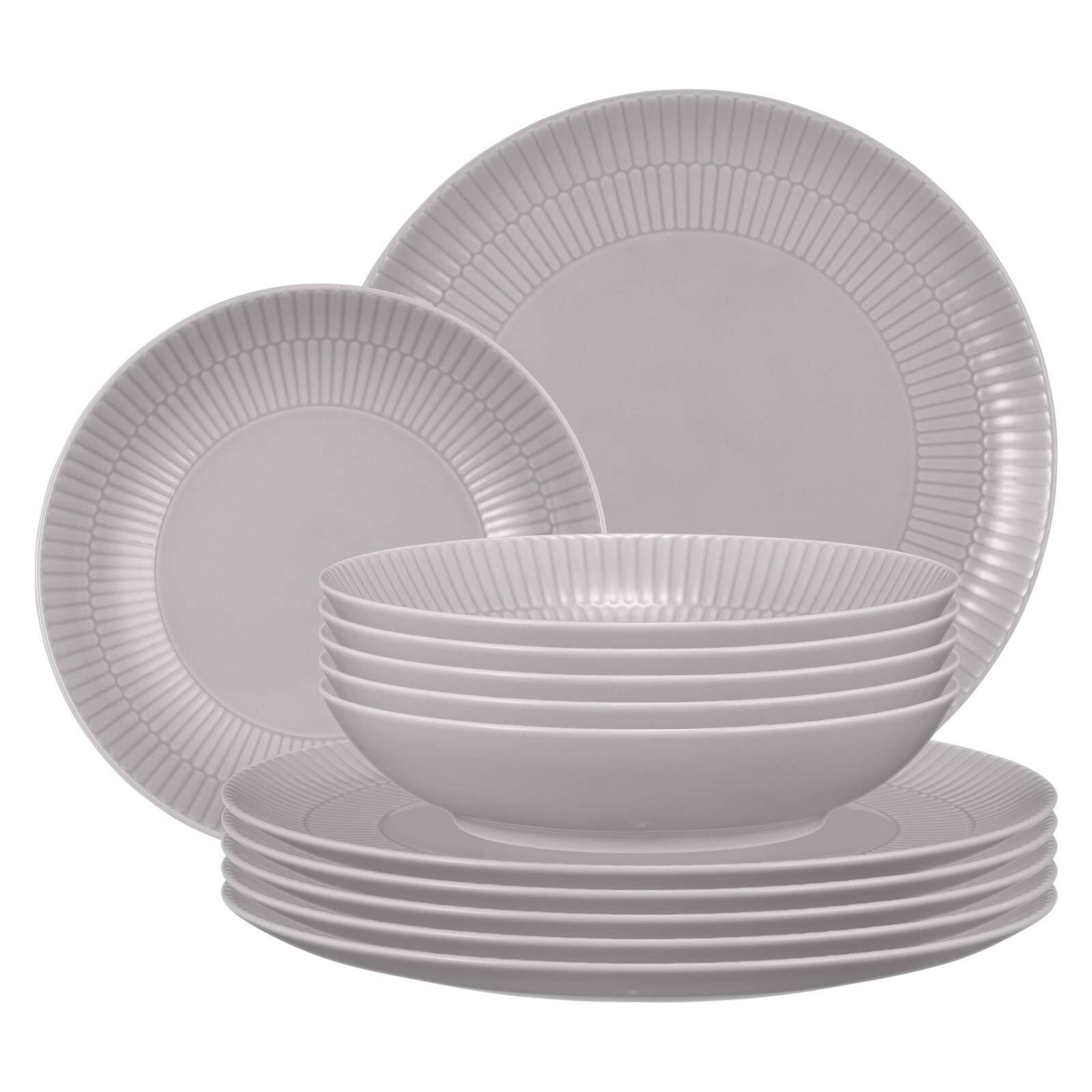 Seltmann Weiden Tafelservice Amina Tafelservice 12er Set (12-tlg), 6 Personen, Porzellan