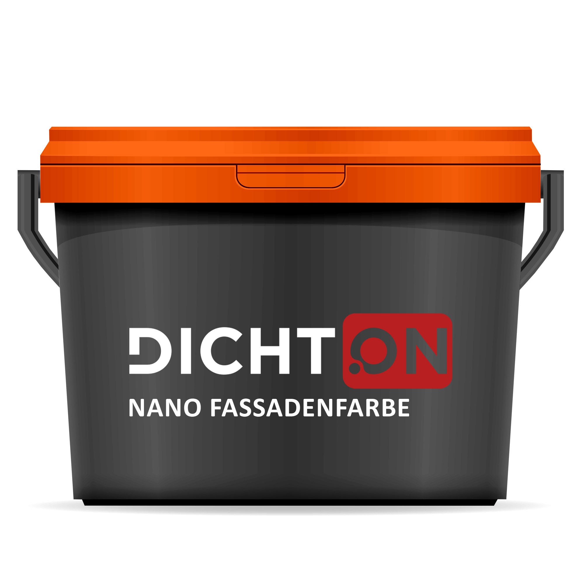 DICHTON Fassadenfarbe D.67W Nano Fassadenfarbe, Silikonharz Fassadenschutz Wandfarbe mit Abperleffekt