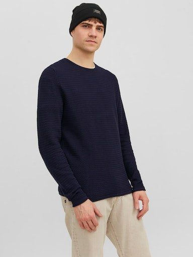 Jack & Jones Rundhalspullover JPRBLUMIGUEL KNIT günstig online kaufen