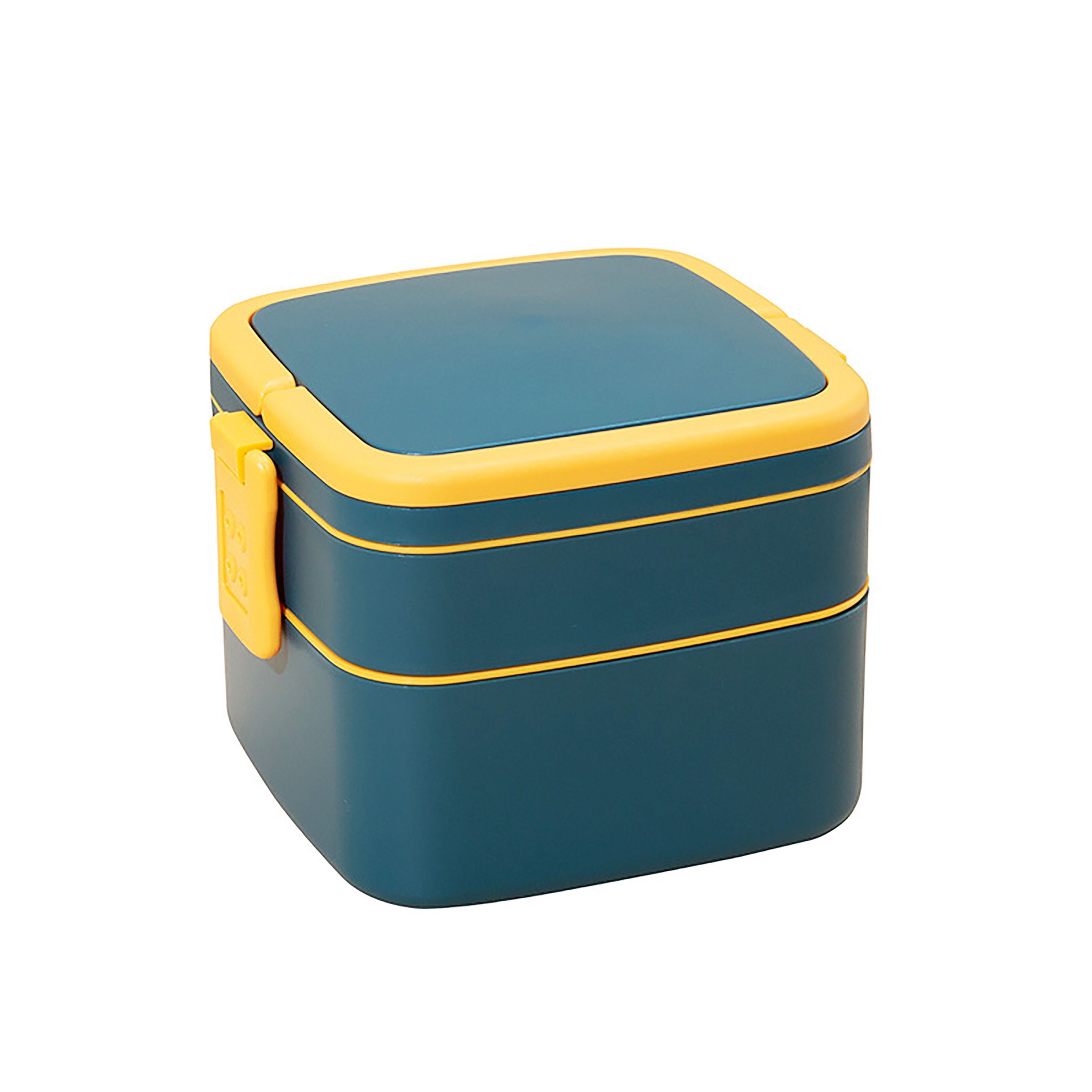 SRRINM Lunchbox Doppellagige Lunchbox mit Deckel Mikrowellengeeignete Bento-Box