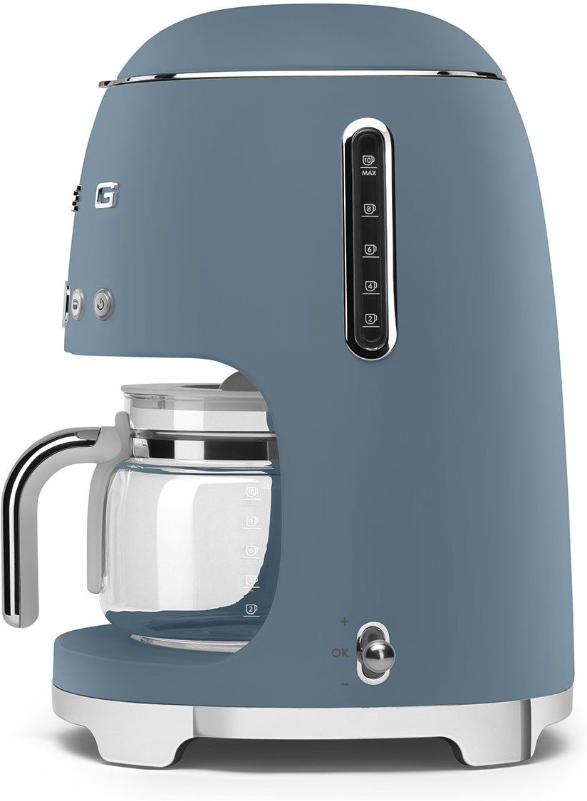 Smeg Filterkaffeemaschine DCF02SBMEU, 1,25l Kaffeekanne, 1x4, Programmierbarer Auto-Start
