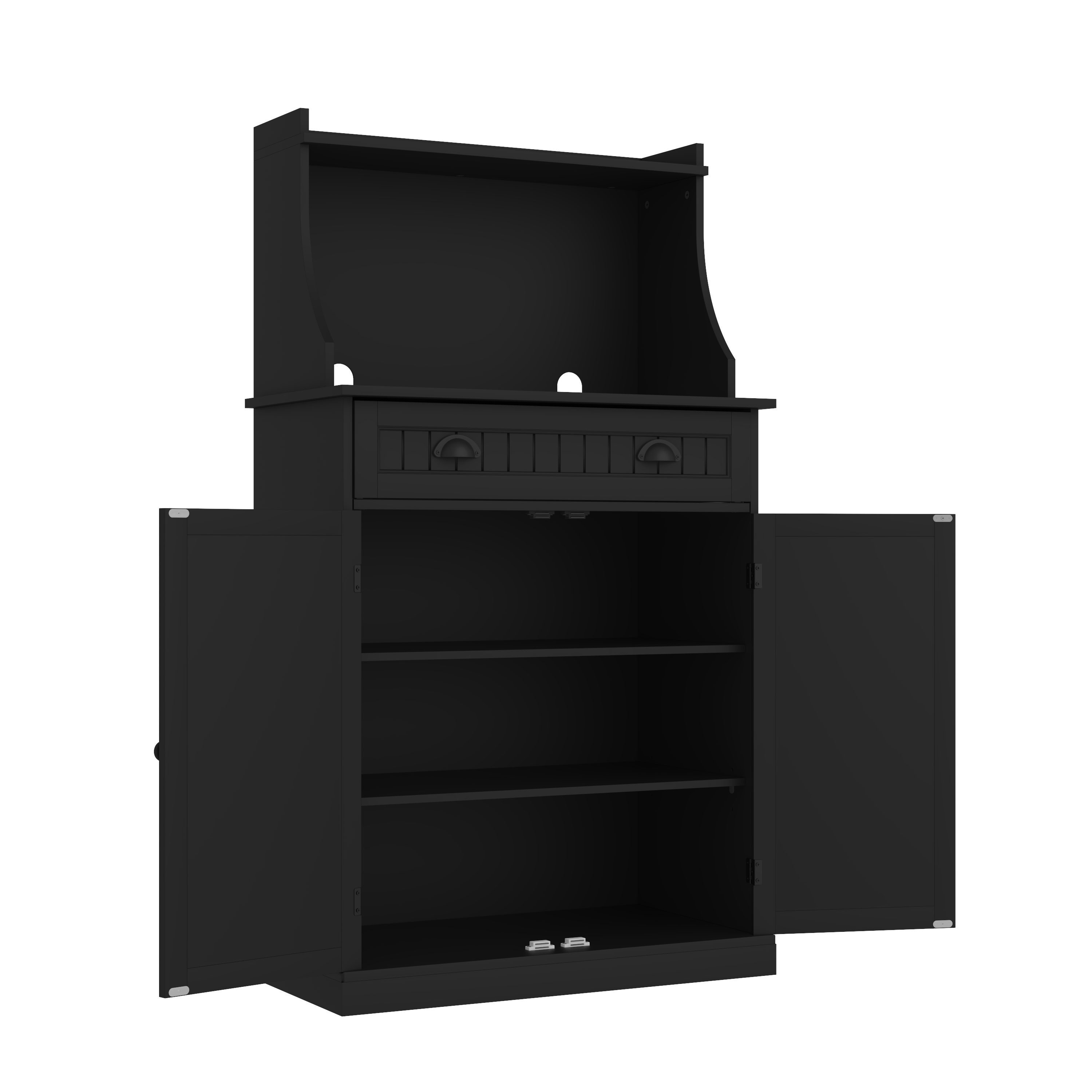 HOLTICO Küchenbuffet Küchenschrank Mehrzweckschrank mit Verstellbarem Regal (1-St) Schrank Freistehend für Küche, Wohnzimmer, Schlafzimmer