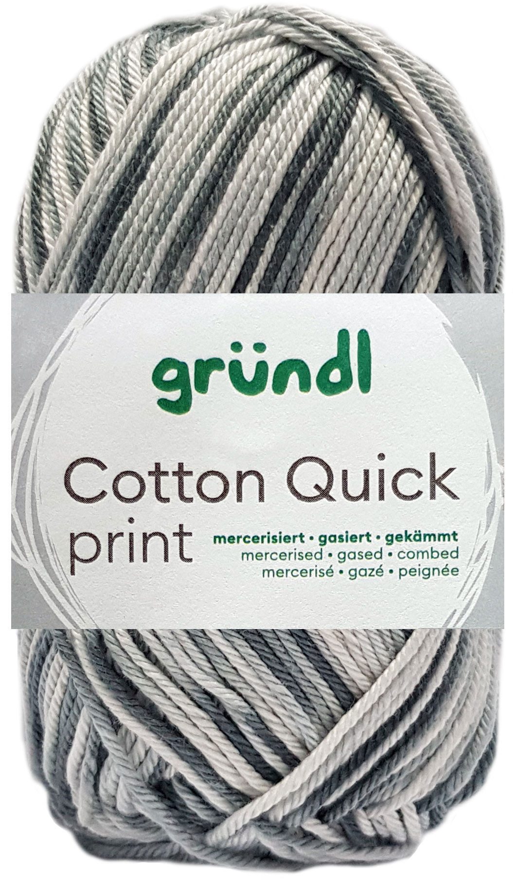 Gründl 50 Gramm Gründl Wolle Cotton Quick Print Strickgarn Farbauswahl Bastelgarn