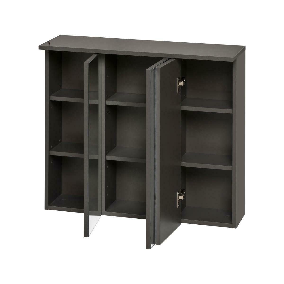 Xlmoebel Badezimmerspiegelschrank Badezimmerspiegel mit LED-Beleuchtung und Holzfurnier (1-St., Spiegelschrank) Hergestellt in Europa